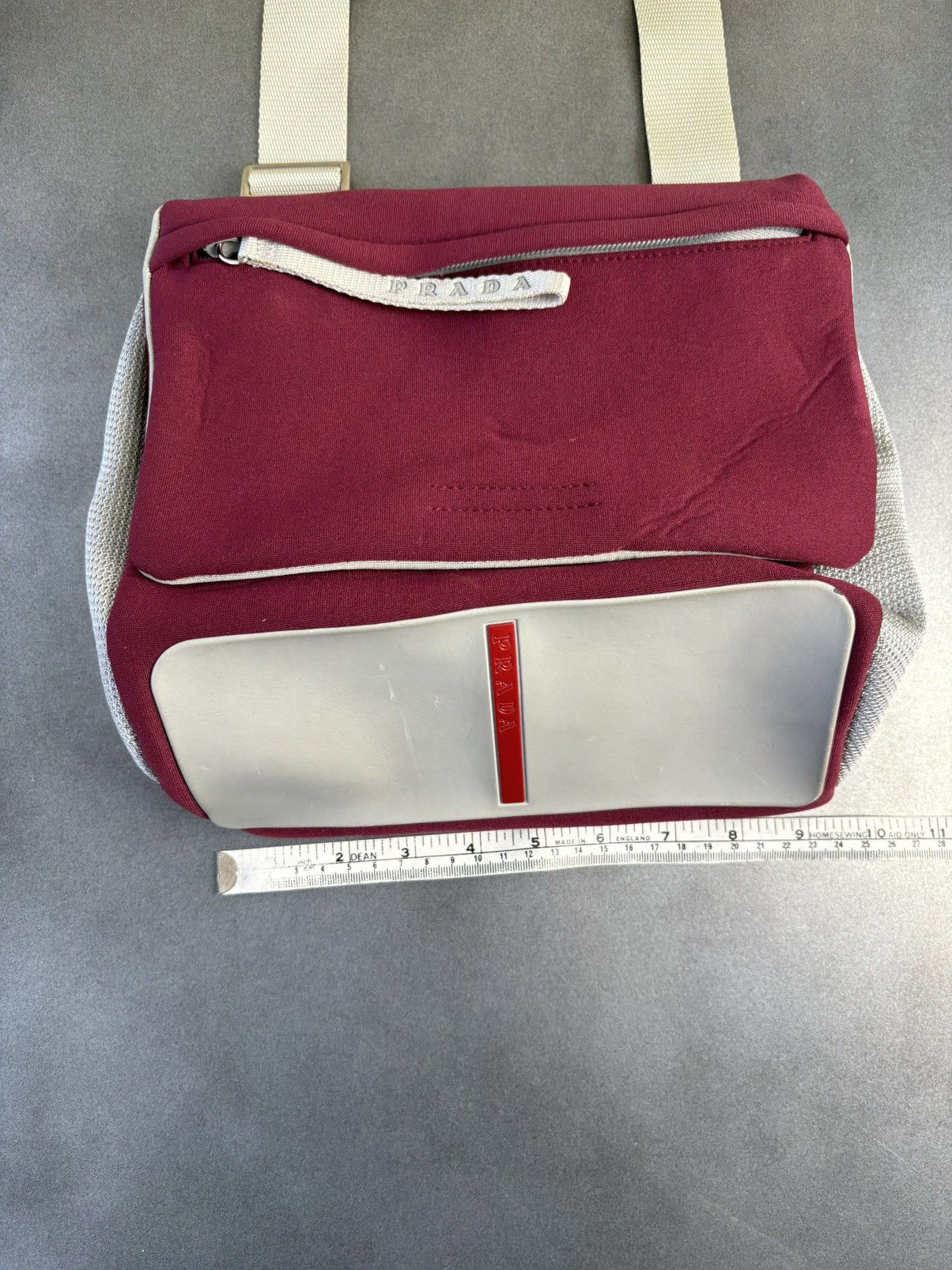Prada × Vintage S/S 2000 Prada Sport Bag Prada Crossbody Messenger Mesh Line Size ONE SIZE - 20 Thumbnail
