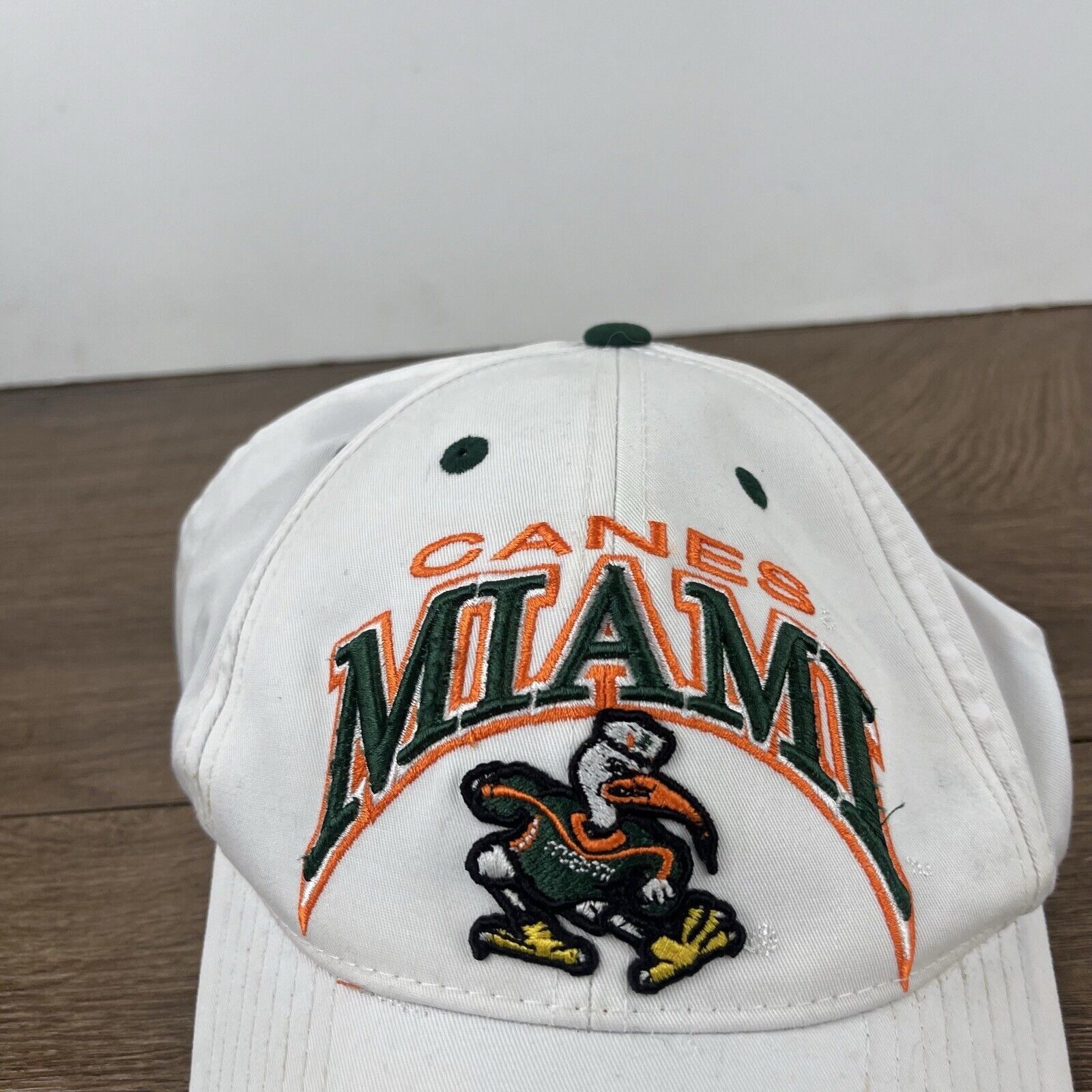 Top Of The World Miami Hurricanes Hat NCAA Adjustable Hat White Adjustable Ha Size ONE SIZE - 6 Thumbnail