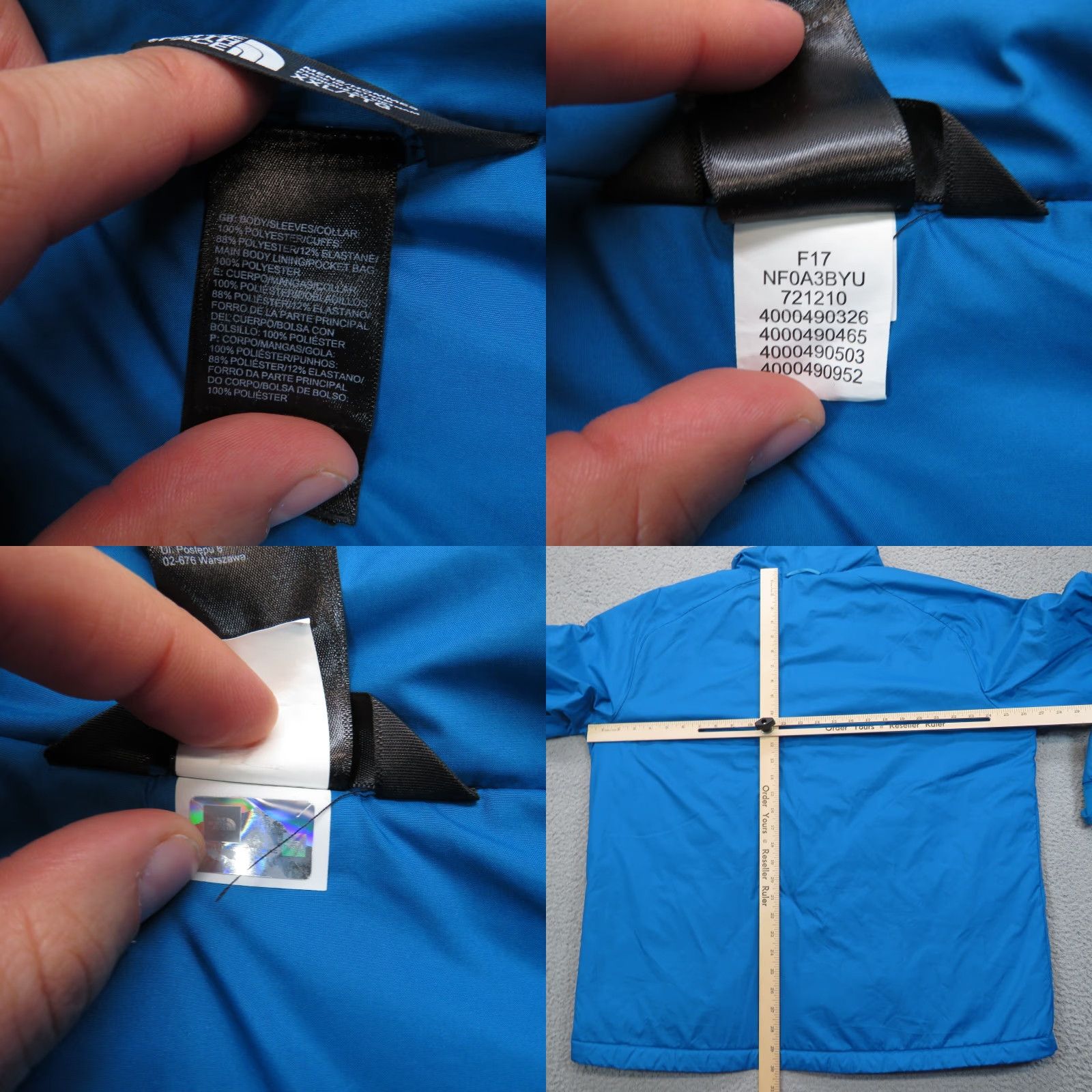 The North Face North Face Jacket Mens XXL Blue Lightweight Full Zip Puffer Coat Softshell Stow Size US XXL / EU 58 / 5 - 8 Thumbnail