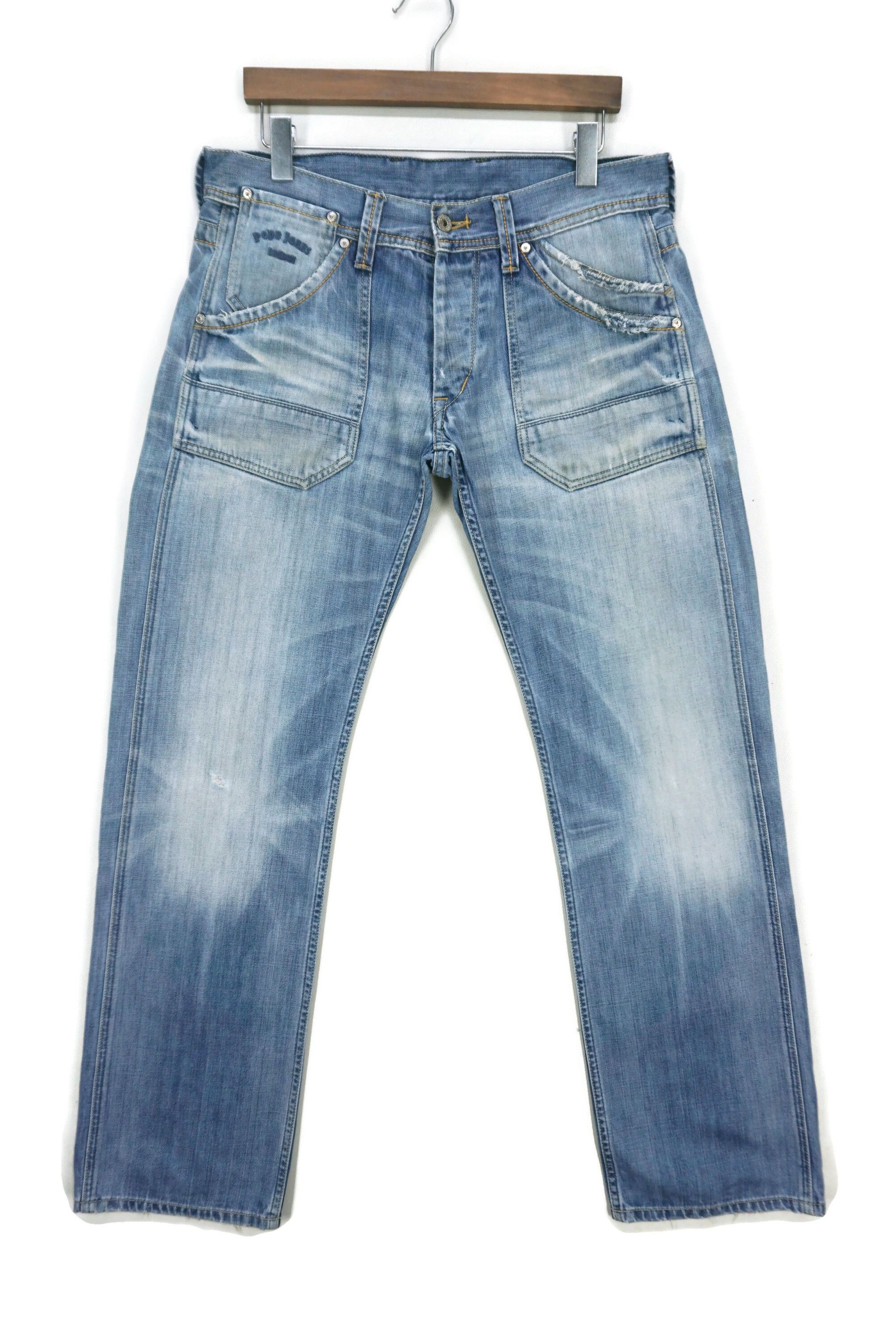 Pepe Jeans Holborn Jeans Size 33 fist W34xL34 Low Rise Regular Fit Size US 33 - 1 Thumbnail