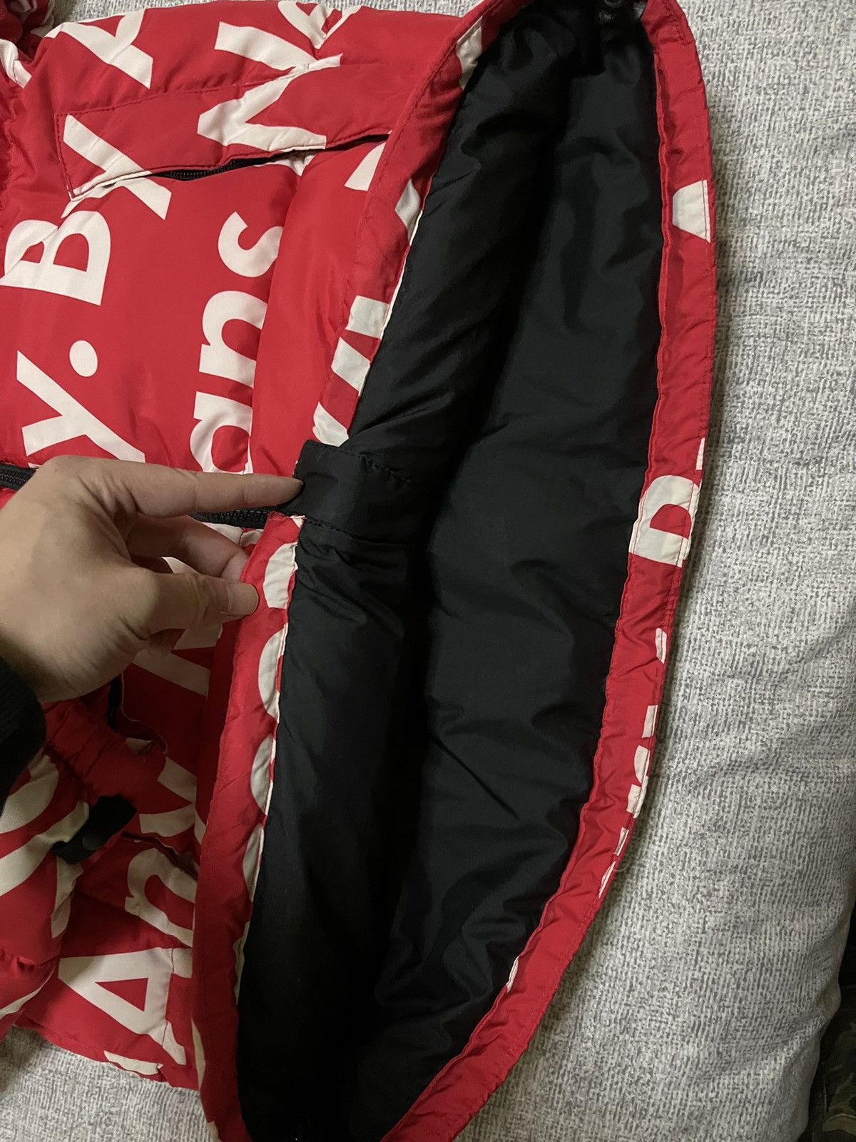 Supreme × The North Face Supreme tnf north face red bamn by any means nuptse jacket Size US M / EU 48-50 / 2 - 6 Thumbnail