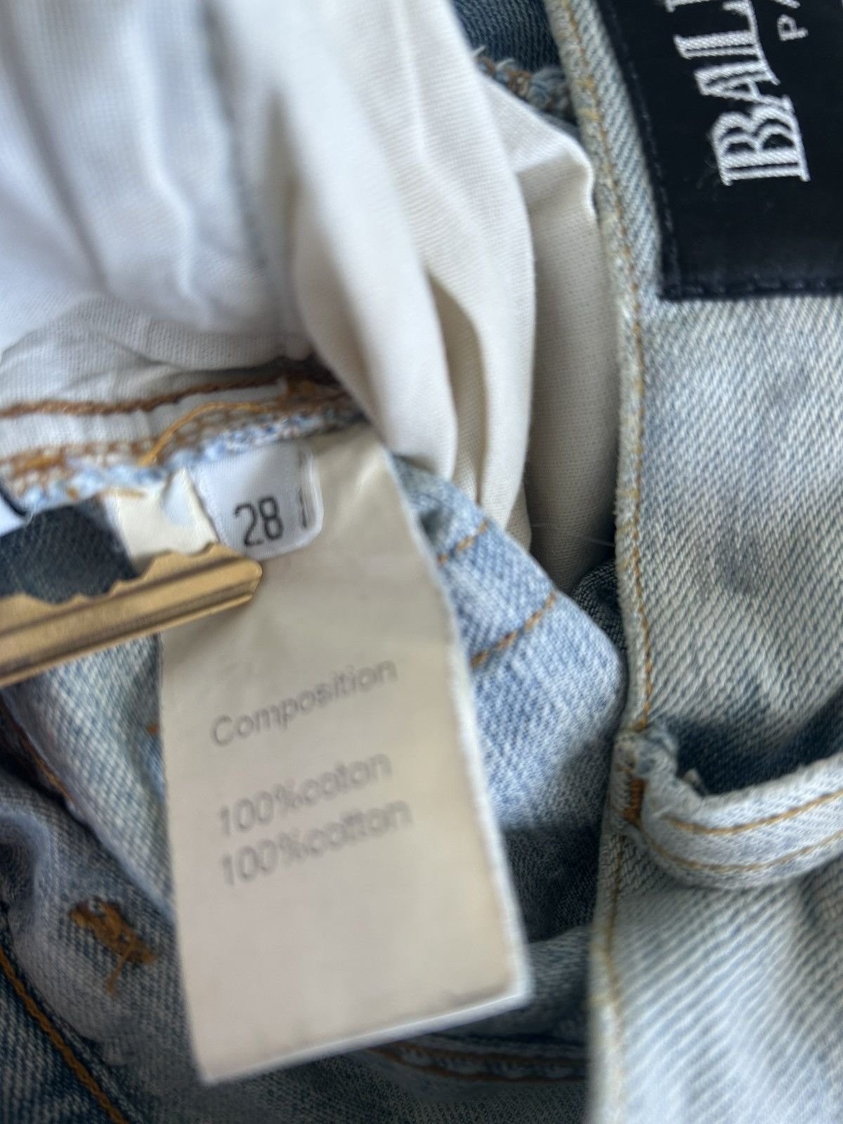 Balmain Homme SS11 シルバーコーティングデニムW31