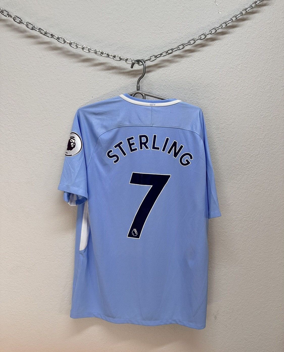 Vintage Nike Vintage Manchester City Sterling 2017 Suits Blockcore Size US L / EU 52-54 / 3 - 10 Thumbnail