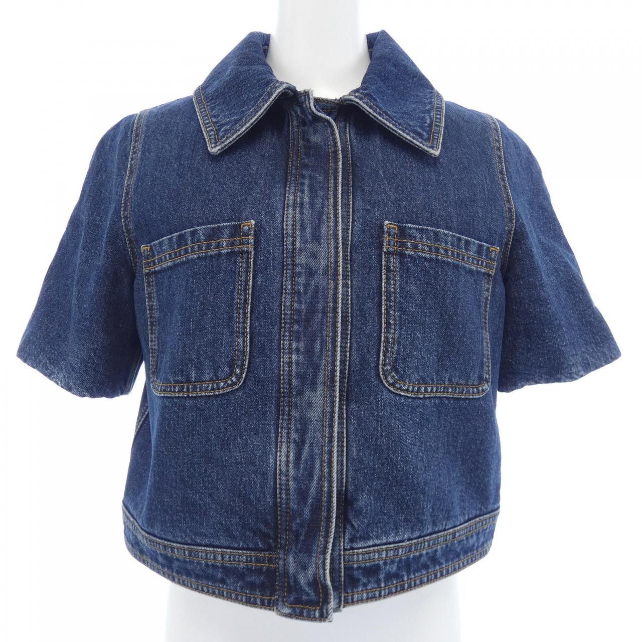 Loewe Loewe Loewe Denim Jacket Textile Outerwear S540Y50X32 DUTY FREE for USA Size ONE SIZE - 1 Thumbnail