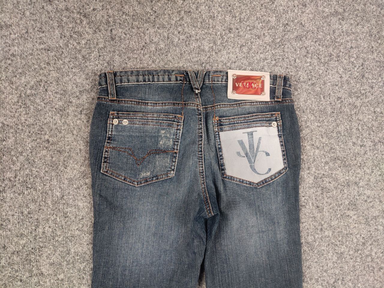 Versace Jeans Couture Vintage 90's Versace Jeans Couture Big Logo Slim Faded denim Size 26" / US 2 / IT 38 - 7 Thumbnail