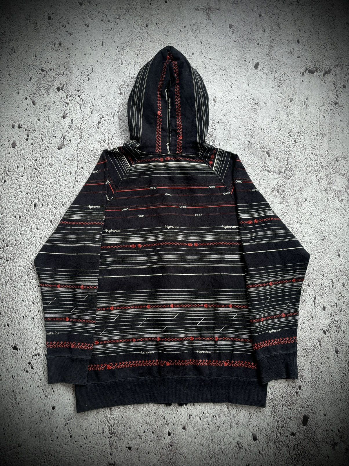 Hysteric Glamour Hysteric glamour Stripe Zip Hoodie Size US M / EU 48-50 / 2 - 2 Thumbnail