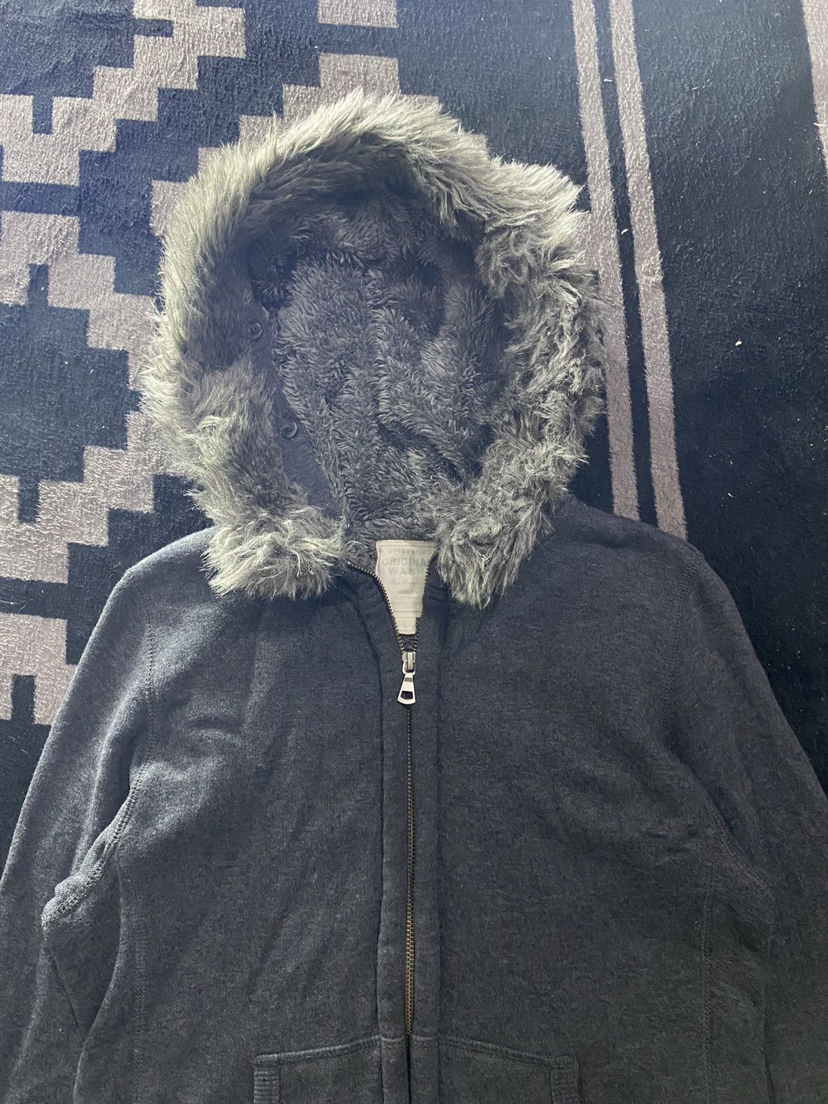 Hysteric Glamour Original wash uniqlo faux fur hoodie Size US M / EU 48-50 / 2 - 3 Thumbnail