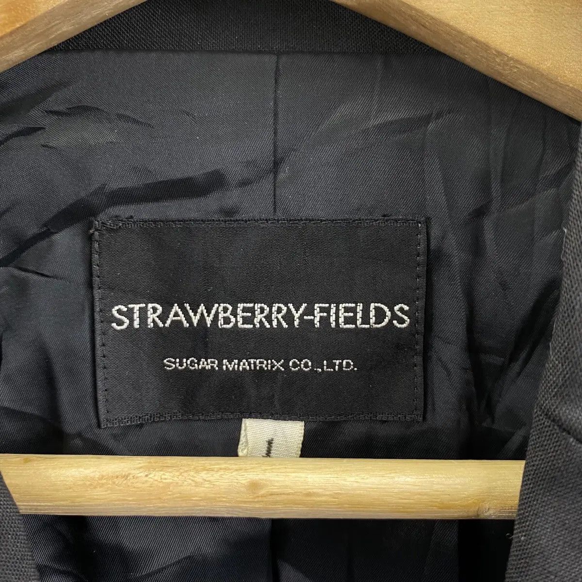 Japanese Brand Vtg STRAWBERRY FIELDS JAPAN Designer 1 Button Blazer Size S / US 4 / IT 40 - 4 Thumbnail