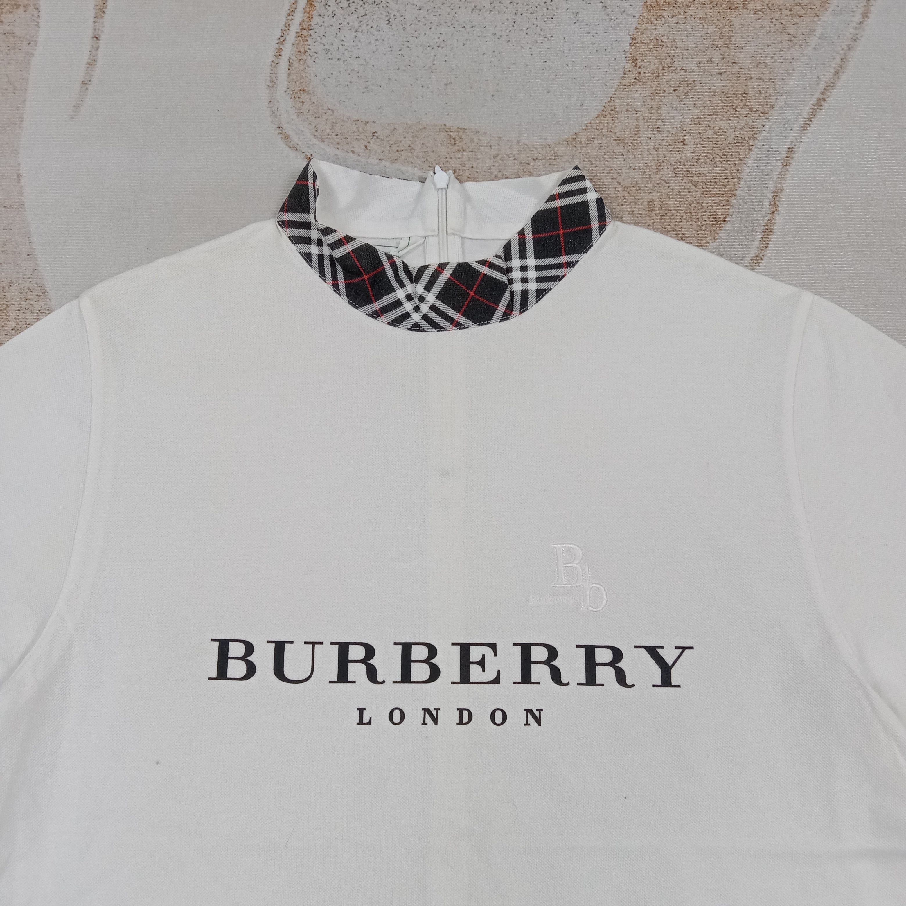 Burberry Burberrys Nova Check Half Zipper Tshirt C285N4 Size US M / EU 48-50 / 2 - 2 Thumbnail