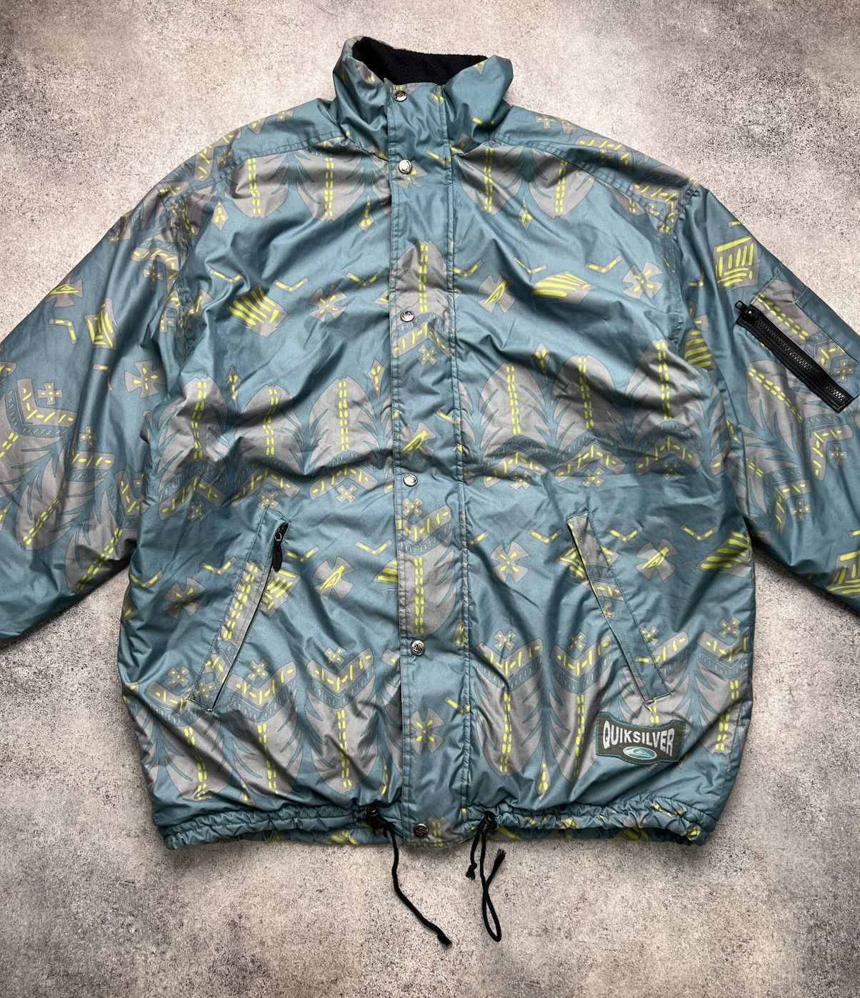 Quiksilver Quiksilver rare printed 90s vintage jacket Size US L / EU 52-54 / 3 - 3 Thumbnail