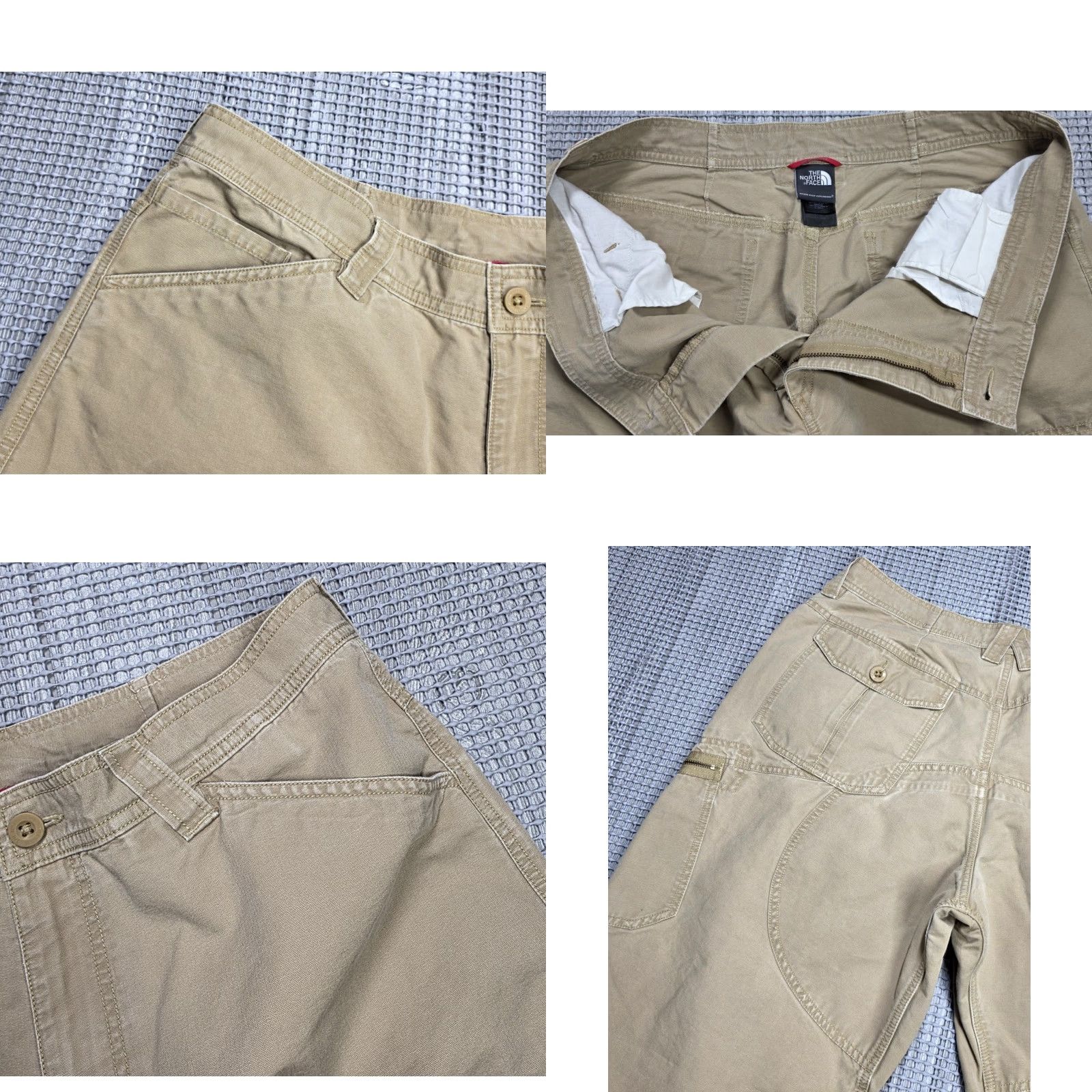 The North Face VINTAGE The North Face Pants Mens 38 Beige Canvas Cargo 5-Pocket 31 Inseam Regular Straight Twist: 90s, officer, field Size US 38 / EU 54 - 8 Thumbnail