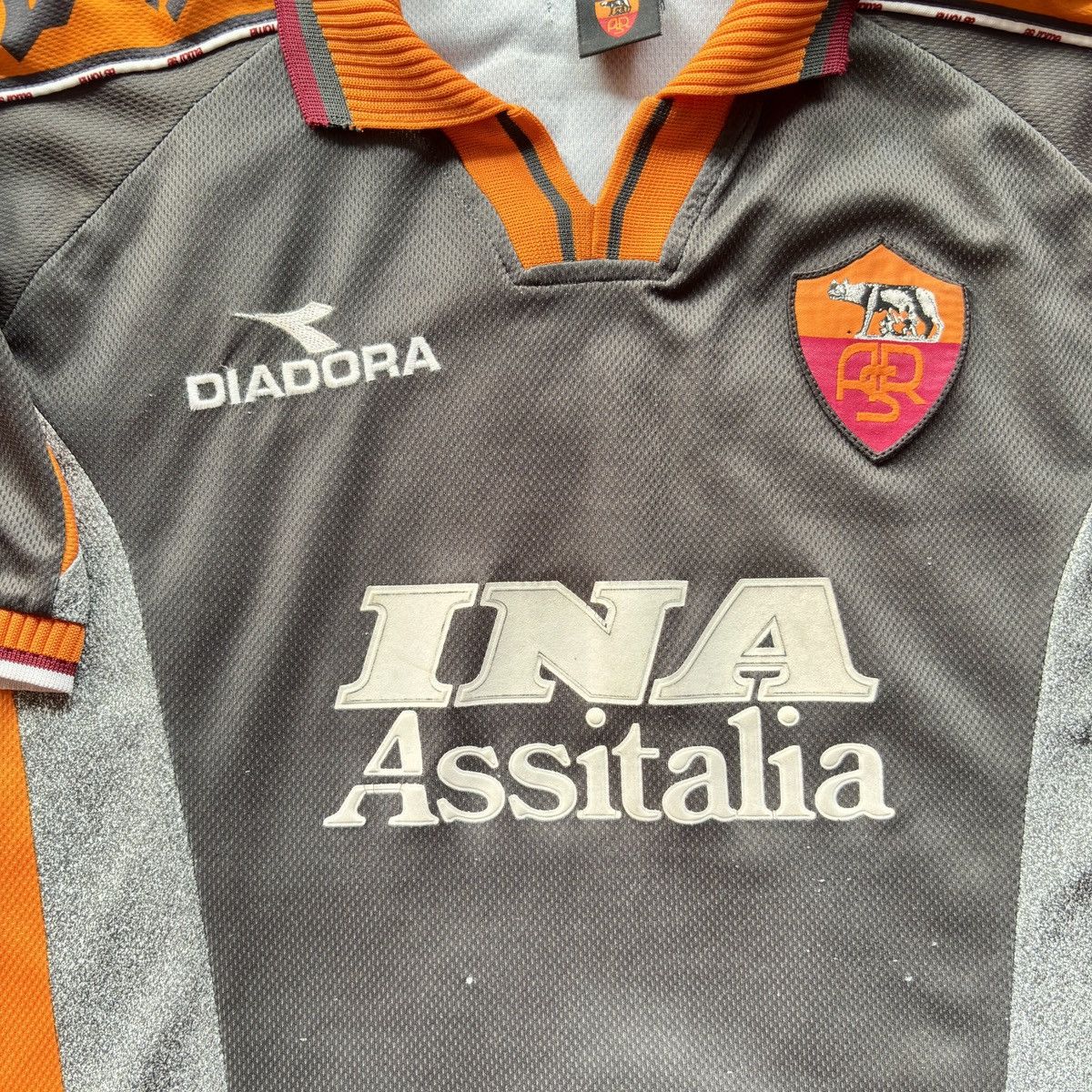 Diadora As Roma 3rd 1998-99 Totti #10 Soccer Jersey Size US L / EU 52-54 / 3 - 4 Thumbnail