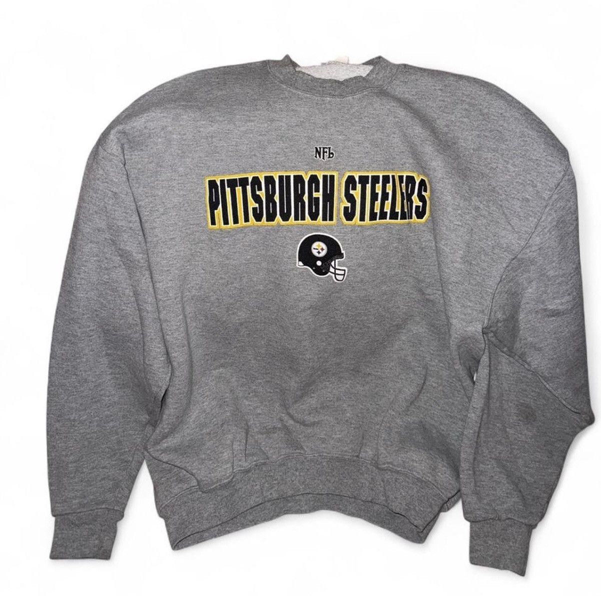 NFL Vintage NFL Pittsburgh Steelers Grey Crewneck Sweater Sz XL Size US XL / EU 56 / 4 - 1 Thumbnail