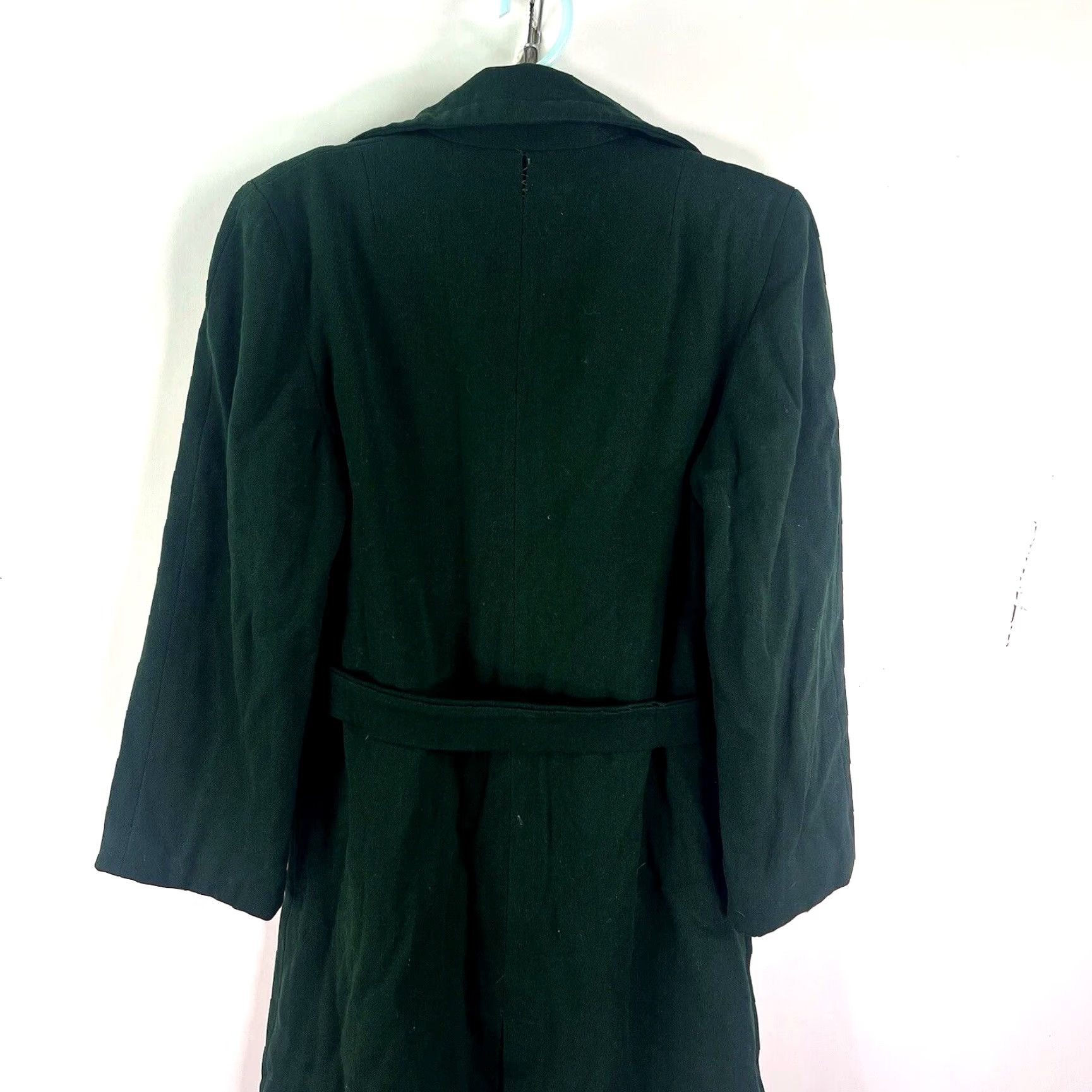 Vintage VINTAGE American Vintage Wool Overcoat Womens Size M Green 60s 70s Long Long Sleeve Classic Bohemian Fall Winter Size M / US 6-8 / IT 42-44 - 7 Thumbnail