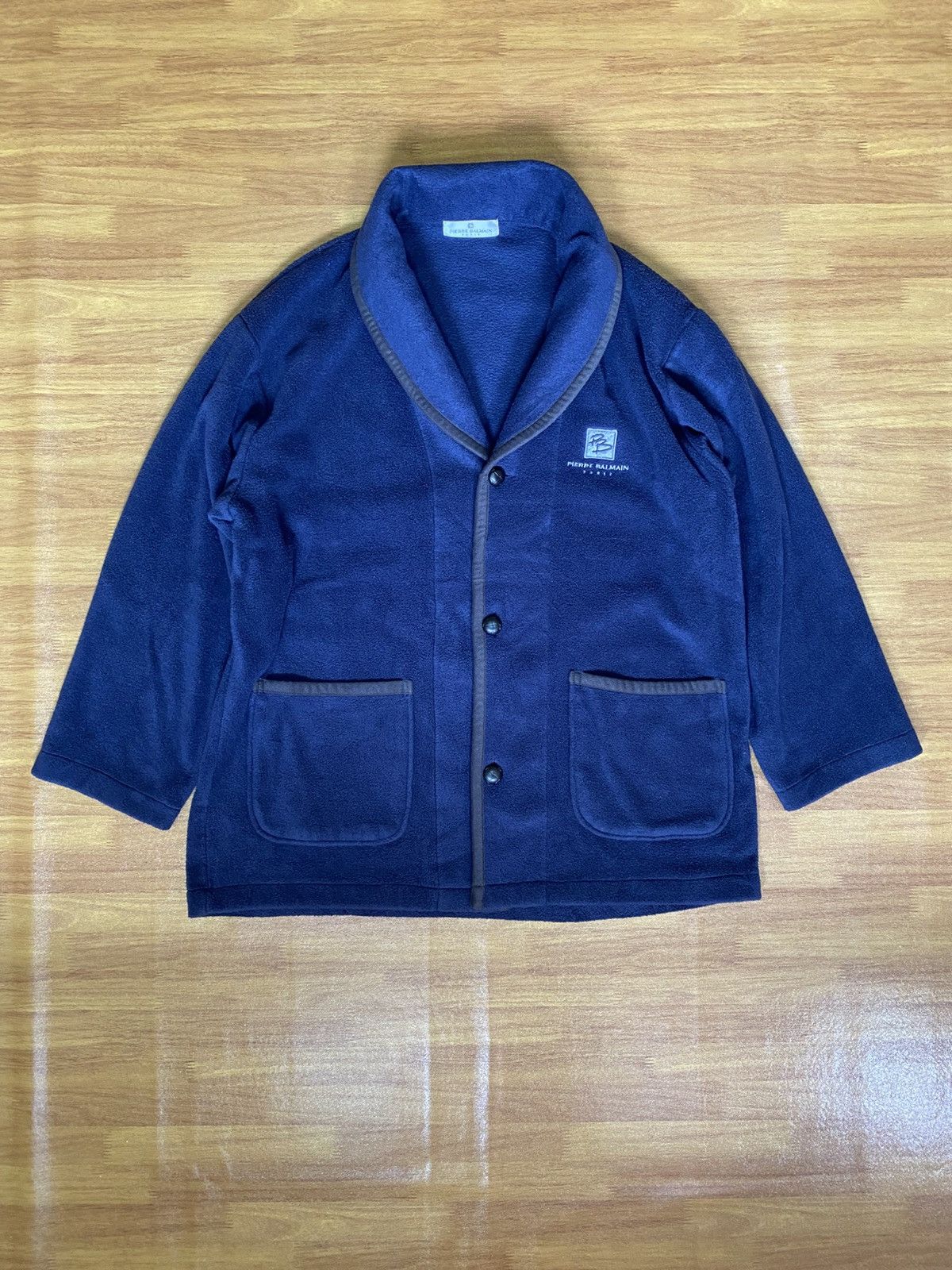 Pierre Balmain Vintage Pierre Balmain fleece cardigan Size US L / EU 52-54 / 3 - 1 Thumbnail
