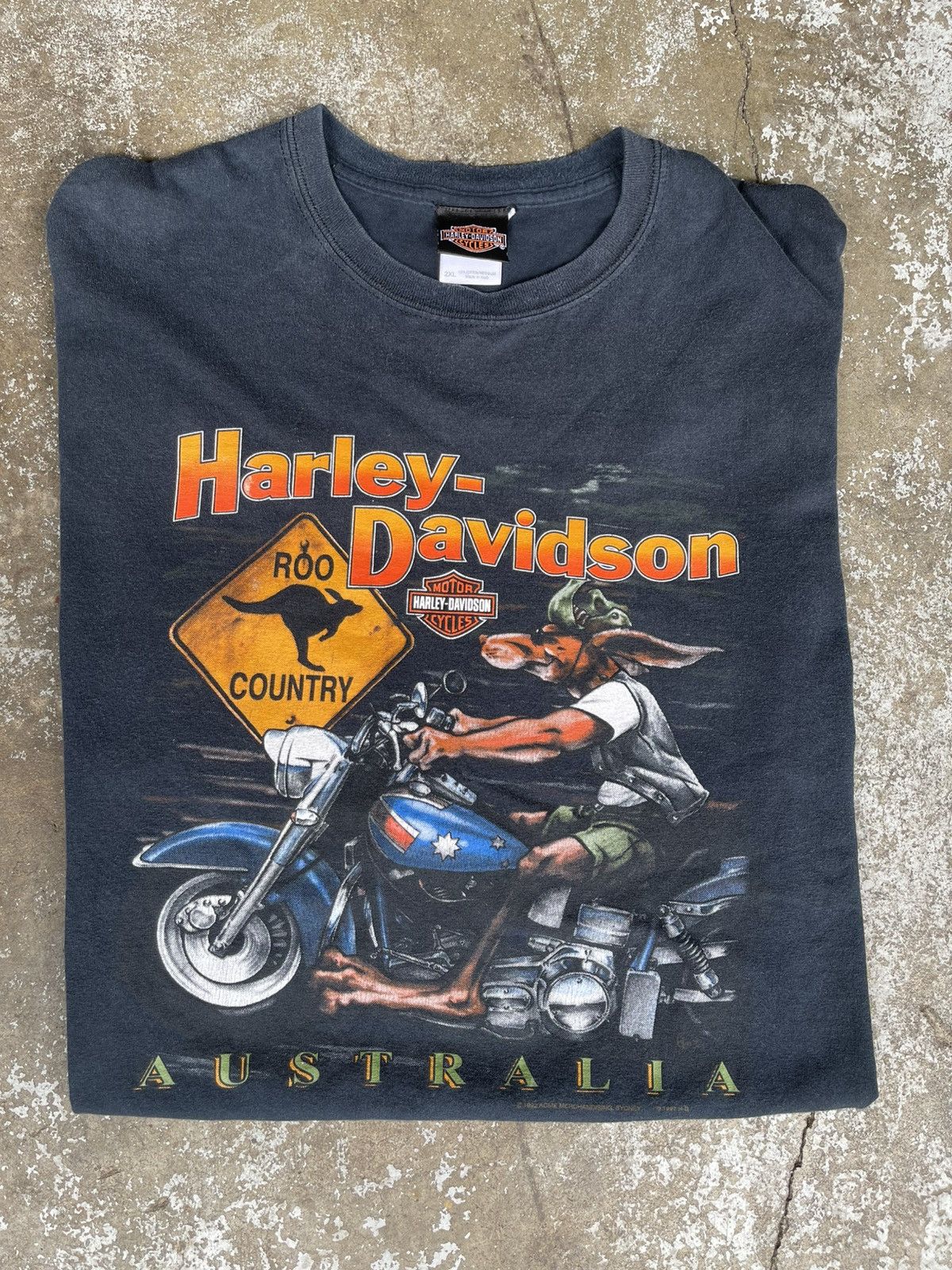 Harley Davidson Vintage 1992 Harley Davidson Australia Shirt Size US XXL / EU 58 / 5 - 1 Thumbnail