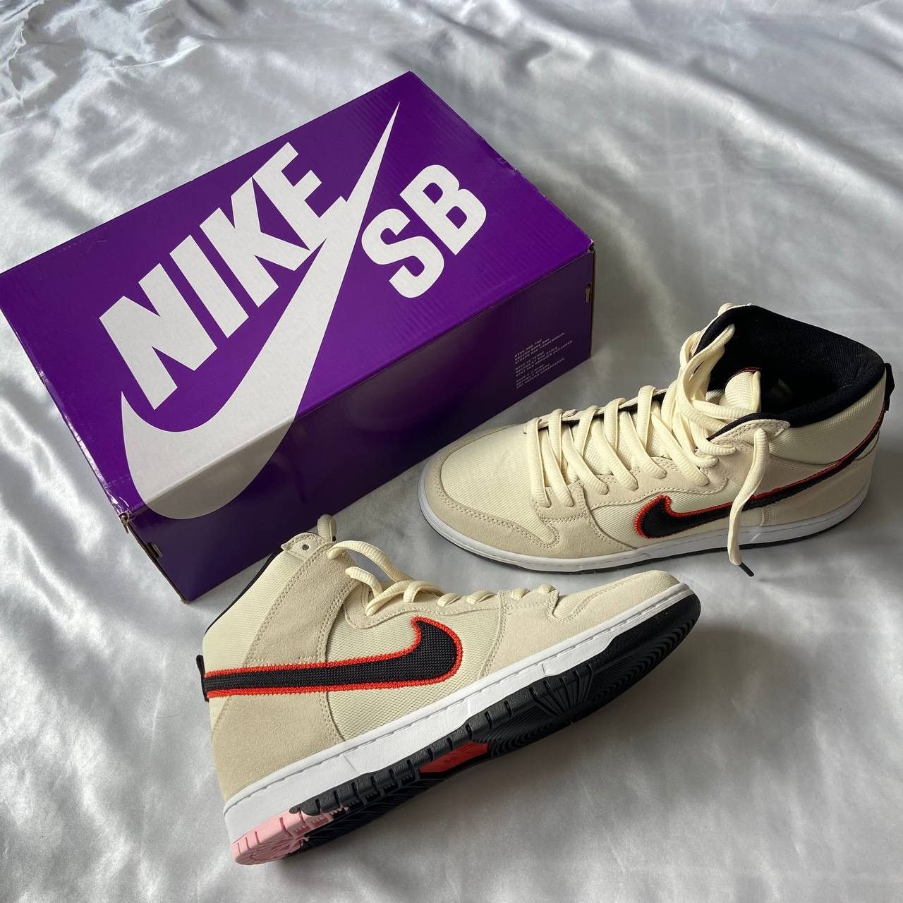 image of Jordan Nike Dunk Sb Pro High San Francisco Shoes in White, Men's (Size 11.5)