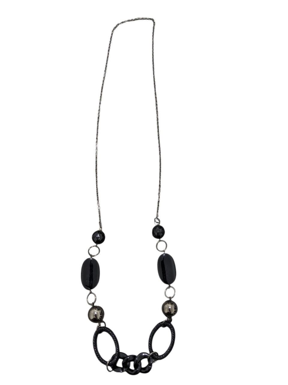 Native DIOVANNI “MONOCHROME SILVER HEART DESIRE” NECKLACE Size ONE SIZE - 1 Thumbnail