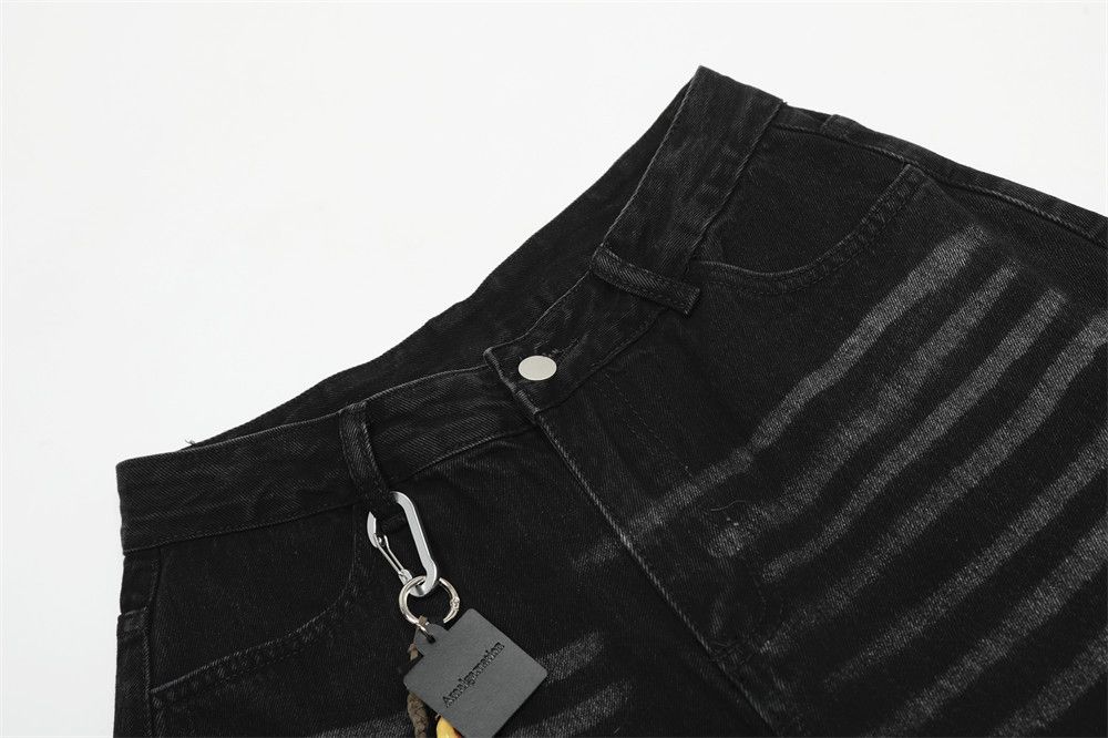 Japanese Brand × Jean Loose hip-hop washed trendy embroidered scimitar jeans Size US 32 / EU 48 - 3 Thumbnail
