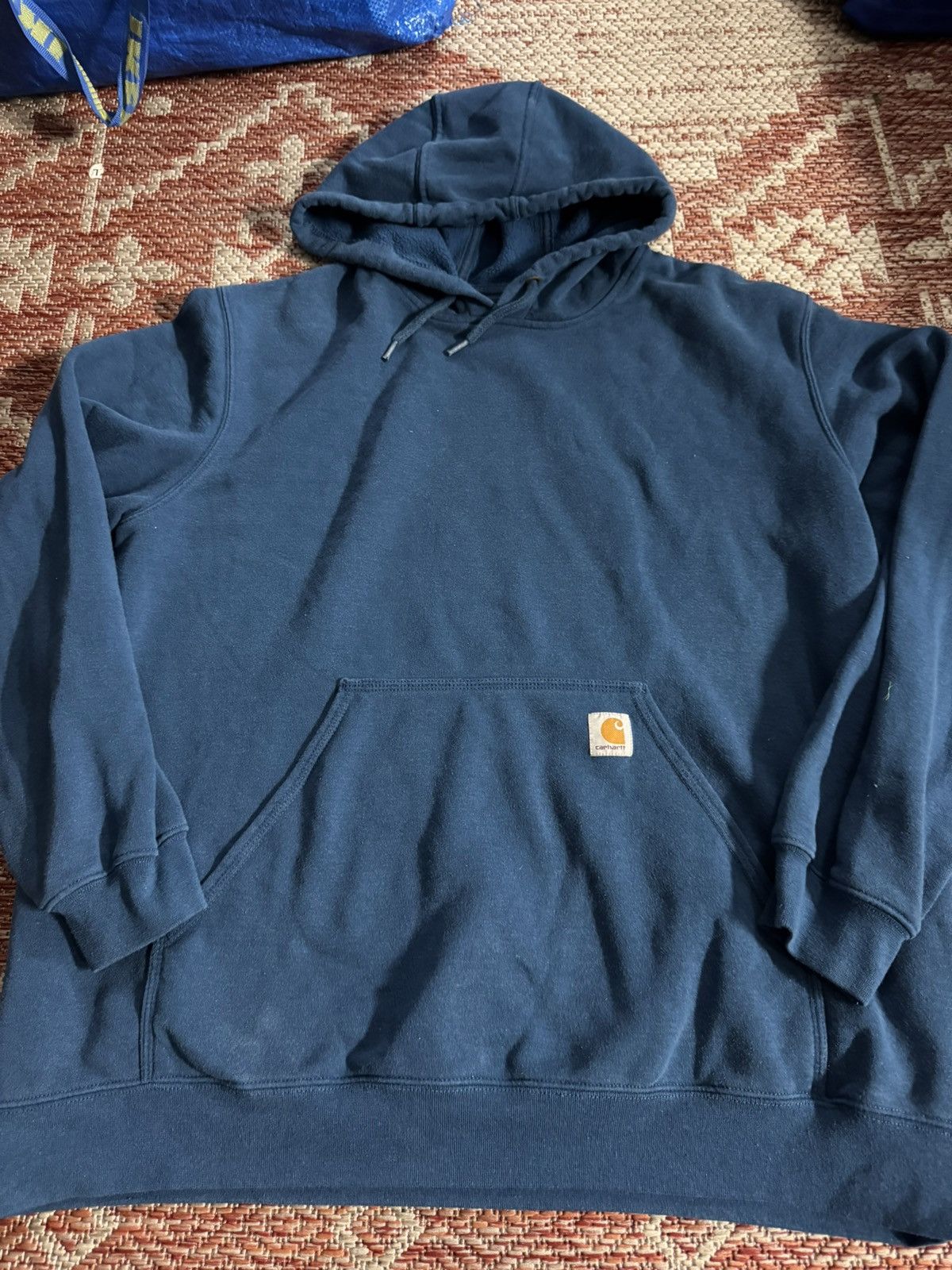 Carhartt Vintage Carhartt Sweater Deep Blue Hoodie Sz XL Size US XL / EU 56 / 4 - 1 Thumbnail