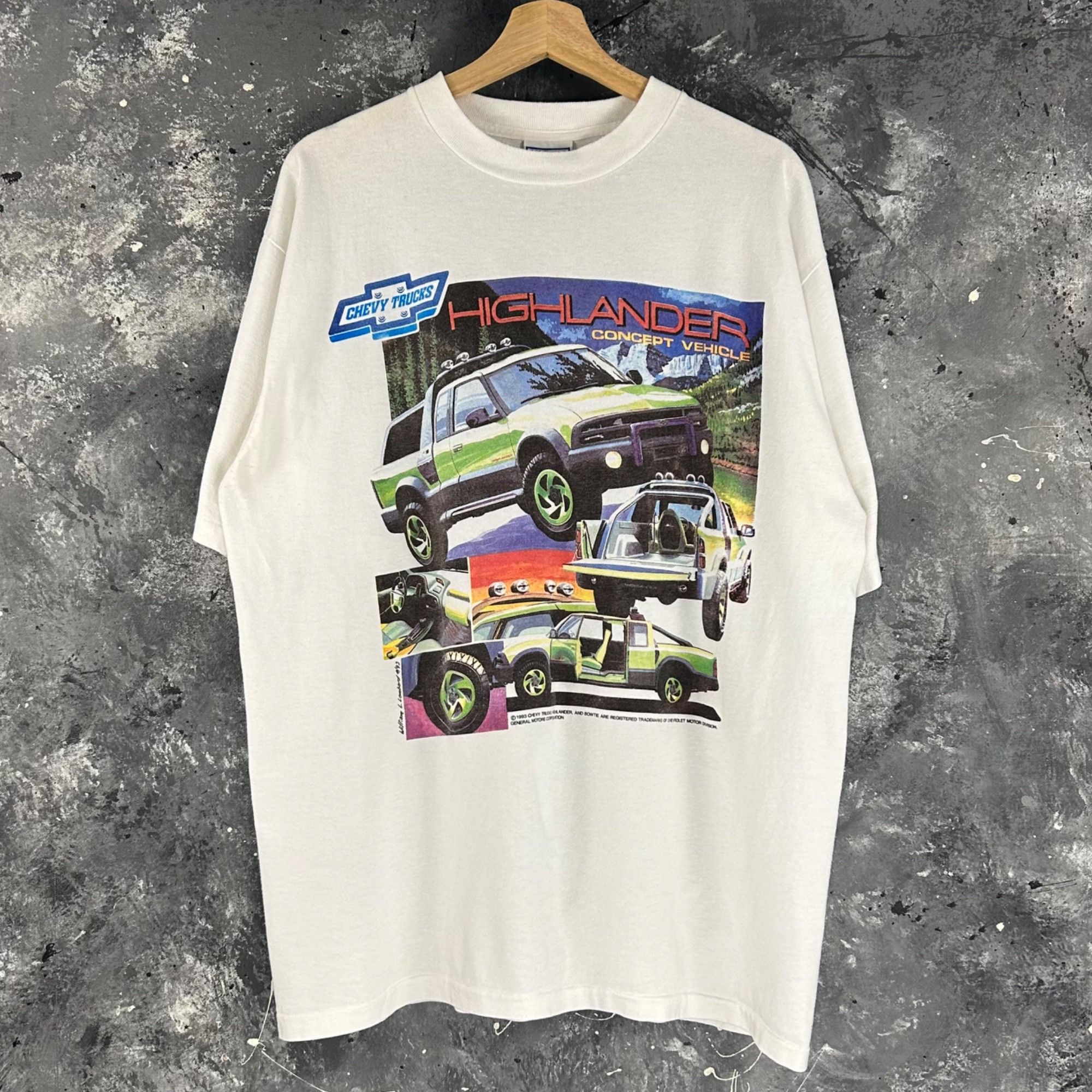 Chevrolet × Vintage Vintage 1993 Chevrolet Highlander shirt Size US XL / EU 56 / 4 - 1 Thumbnail