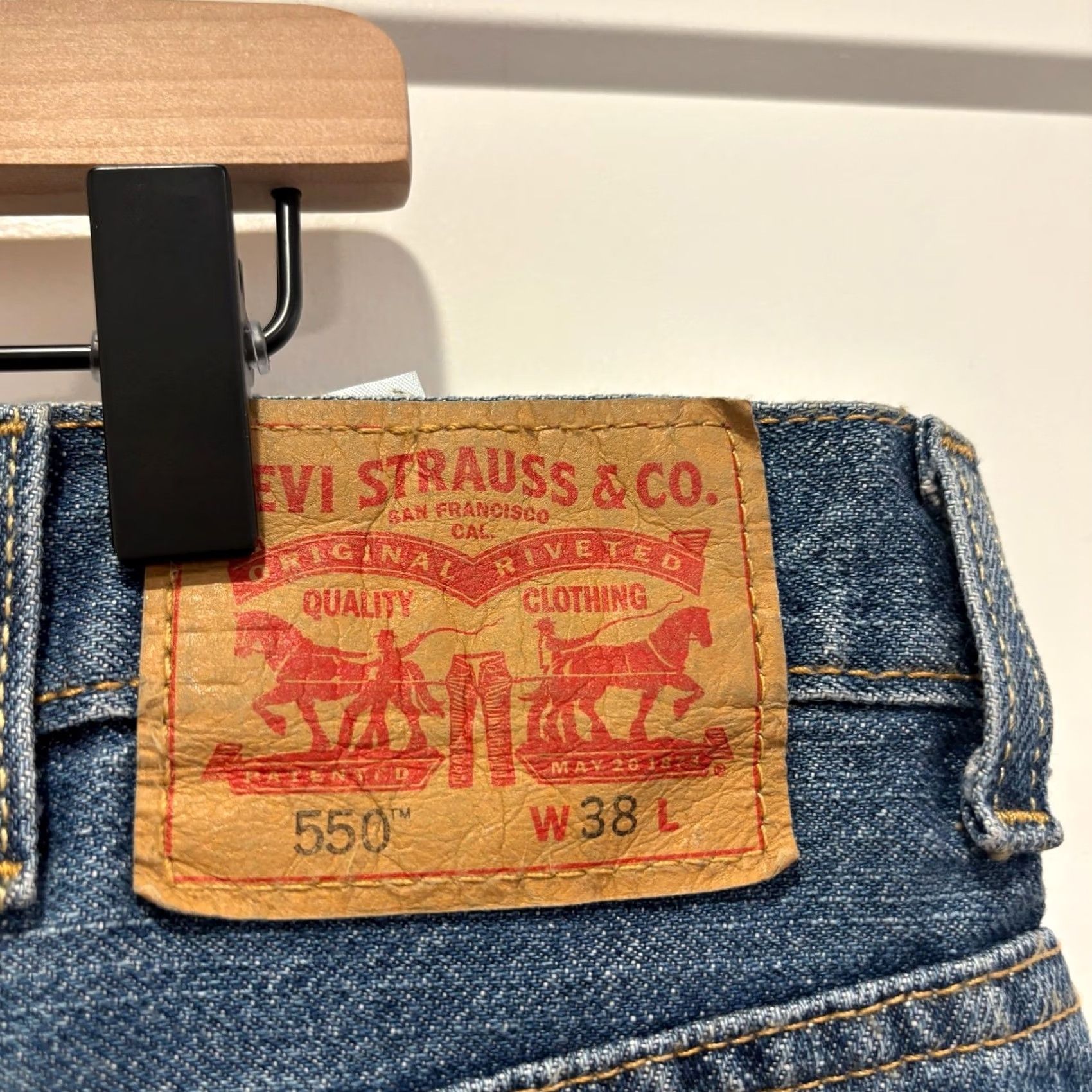 Levi's Levi's Mens 550 Relaxed Fit Denim Shorts 38 Blue Medium Wash Jean Shorts Size US 38 / EU 54 - 3 Thumbnail