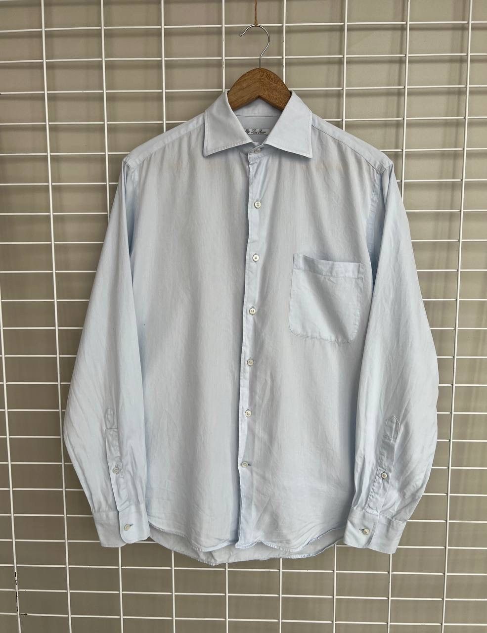 Loro Piana Loro Piana Light Blue Button Shirt Mens Size 15/40 or M/L Size US M / EU 48-50 / 2 - 1 Thumbnail