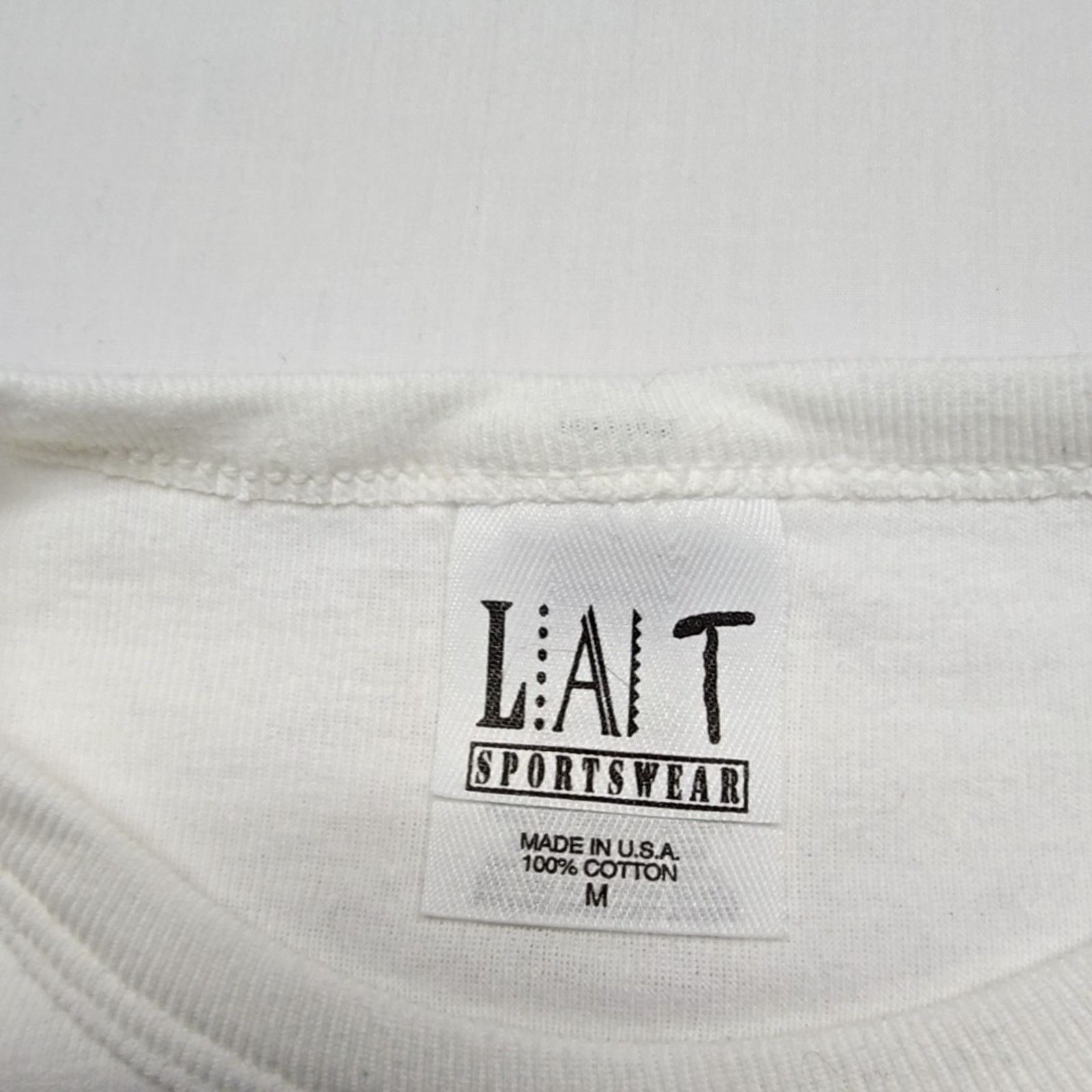 Vintage Vintage Sorensen Graphic White USA Made Womens Medium Tee Size M / US 6-8 / IT 42-44 - 4 Thumbnail