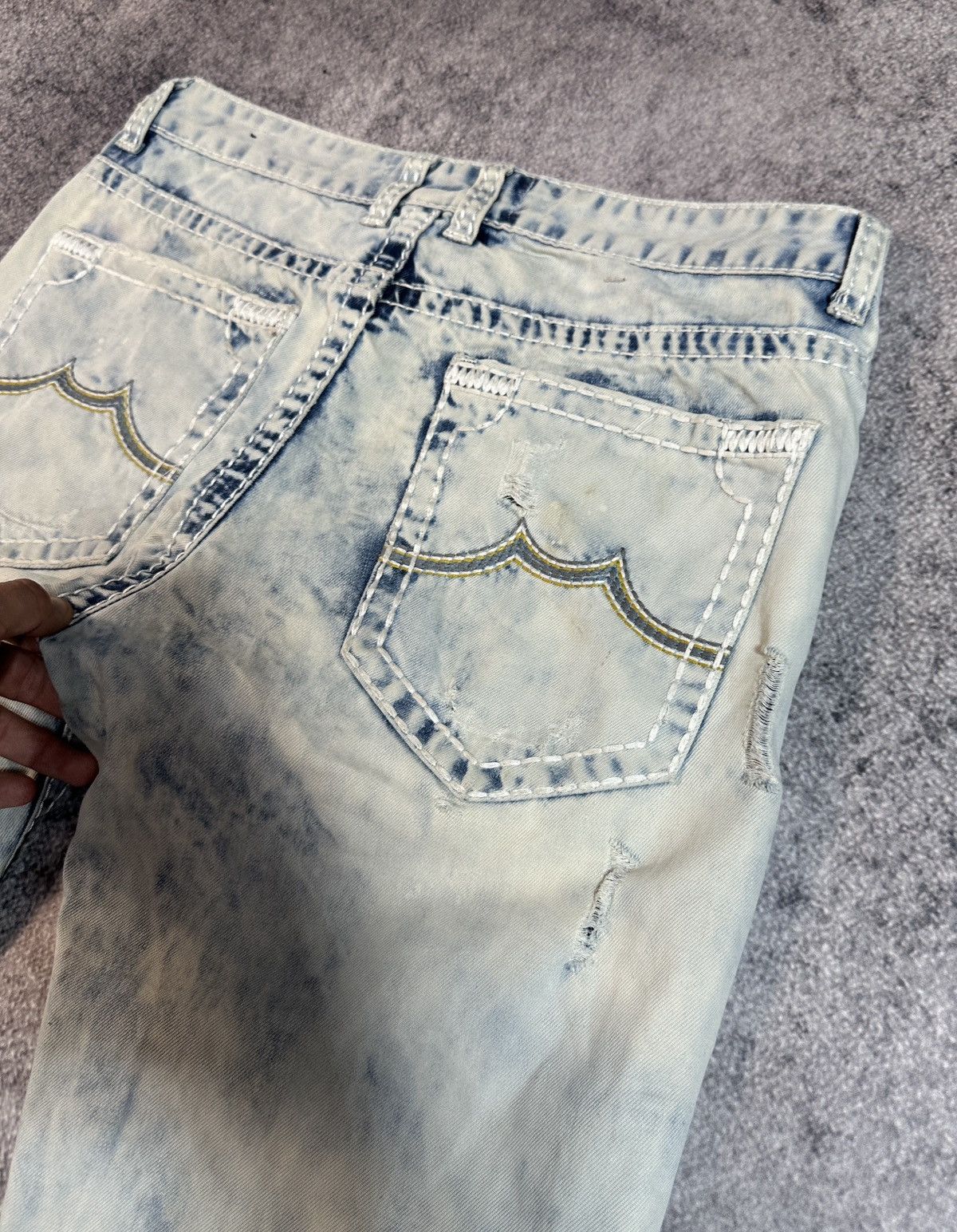 Japanese Brand × Vintage Y2K Jeansnet Denim Streetwear Style Casual Jeans USA L Rare Size US 33 - 7 Thumbnail