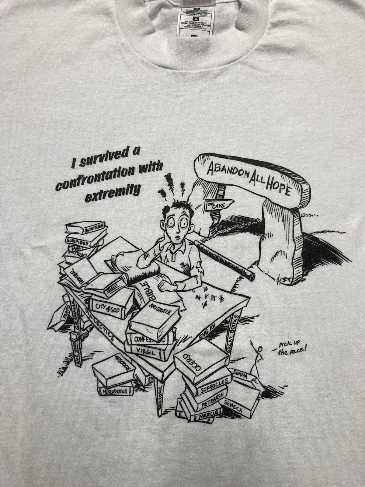 Fruit Of The Loom × Vintage 90s t shirt confrontation with extremity Jesus tee ab hope L Size US L / EU 52-54 / 3 - 3 Thumbnail