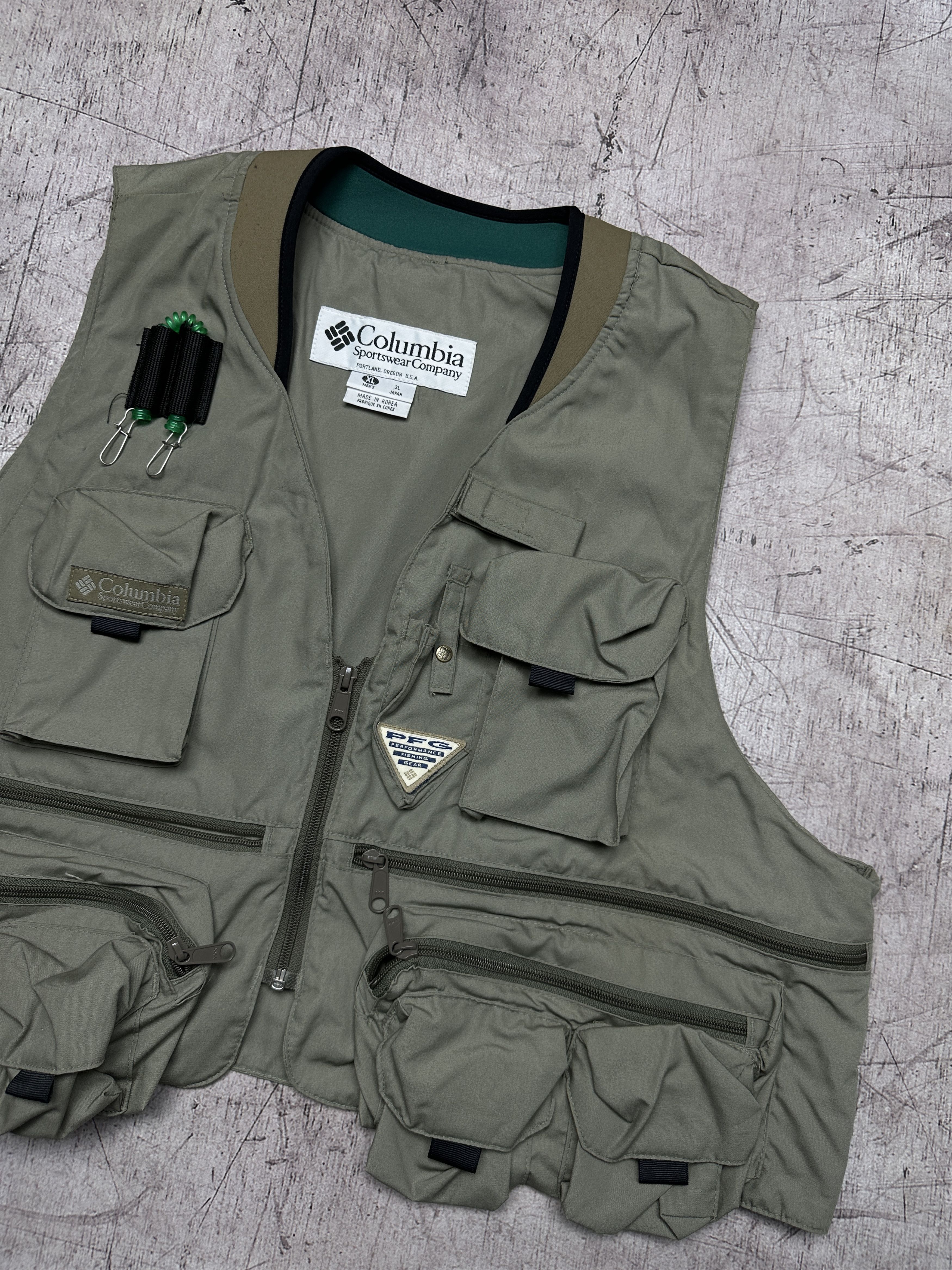 Columbia Columbia Vintage Mens Fishing Vest Multi Pockets Size US XL / EU 56 / 4 - 2 Thumbnail