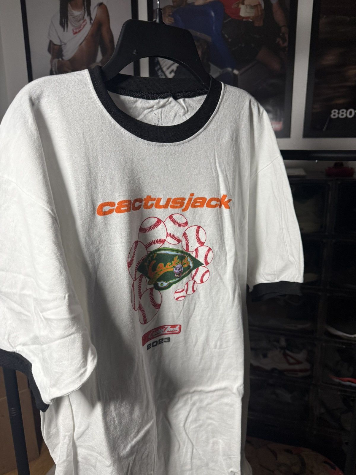 Travis Scott Travis Scott Curveball Ringer T-Shirt Size US L / EU 52-54 / 3 - 2 Thumbnail