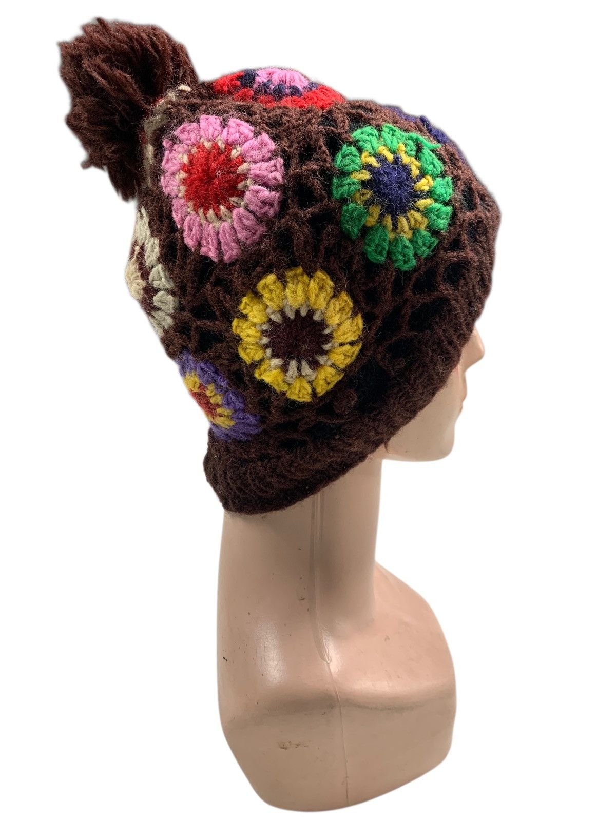 Japanese Brand × Kapital × Vintage Shamrock Crochet knitted Beanie Hats rare Size ONE SIZE - 4 Thumbnail
