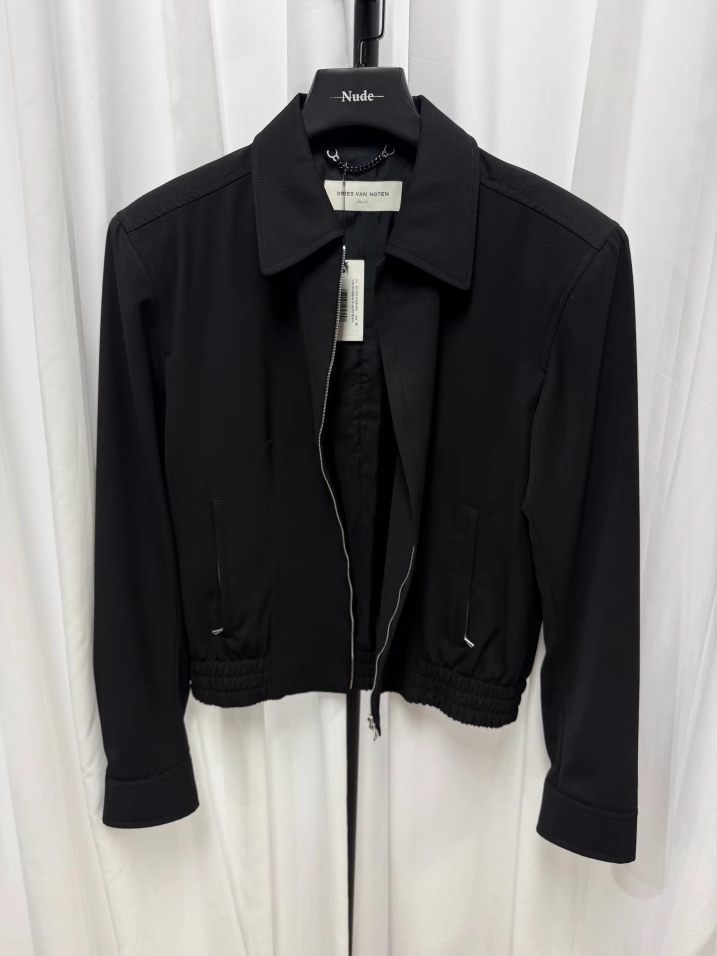 Dries Van Noten Dries Van Noten Padded Shoulder Zip Wool Jacket K20 Size US M / EU 48-50 / 2 - 1 Thumbnail
