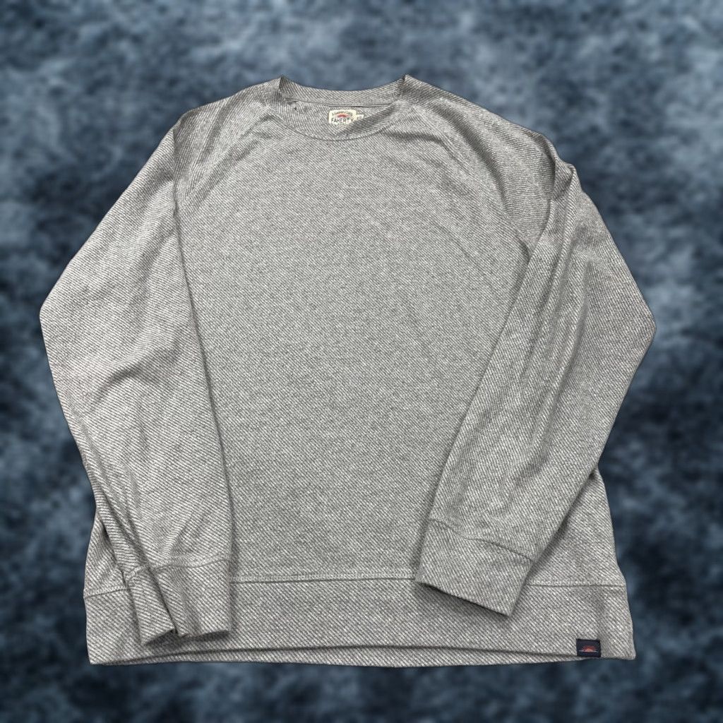 Faherty Faherty Mens Sweater Pullover Crew Neck Gray Knit Cotton Blend Casual M Size US M / EU 48-50 / 2 - 1 Thumbnail