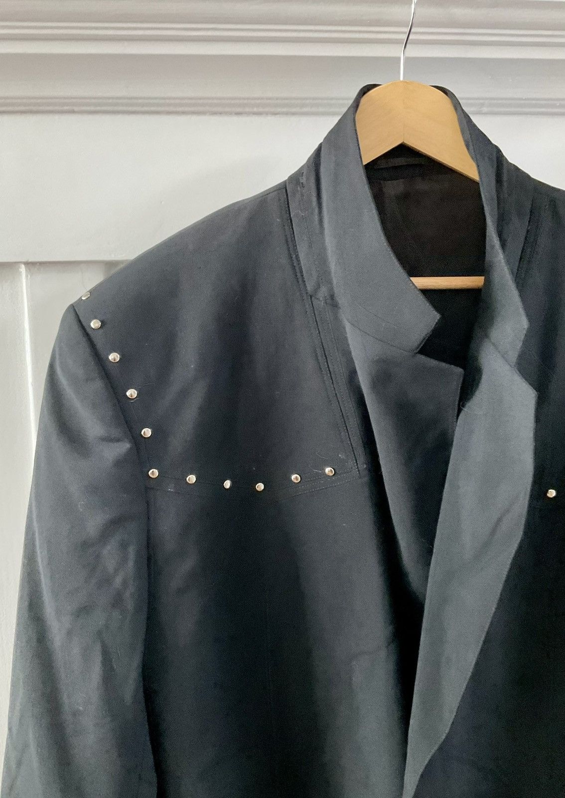 Claude Montana Vintage Claude Montana Mens Wool Studded Cowboy Blazer Size 50R - 4 Thumbnail
