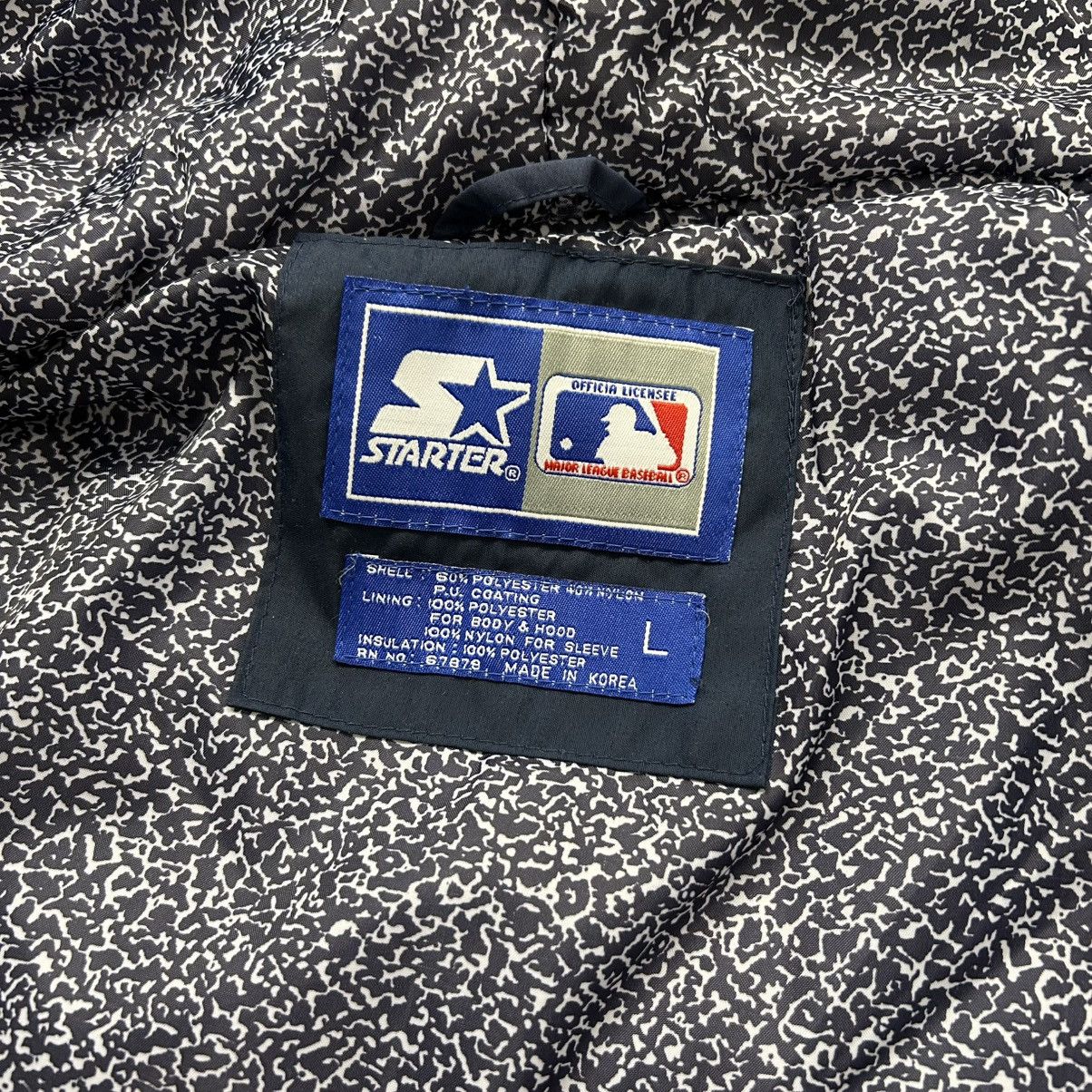 MLB 90s NEW YORK YANKEES PUFFER JACKET CEMENT LINED QUILTED Size US L / EU 52-54 / 3 - 6 Thumbnail