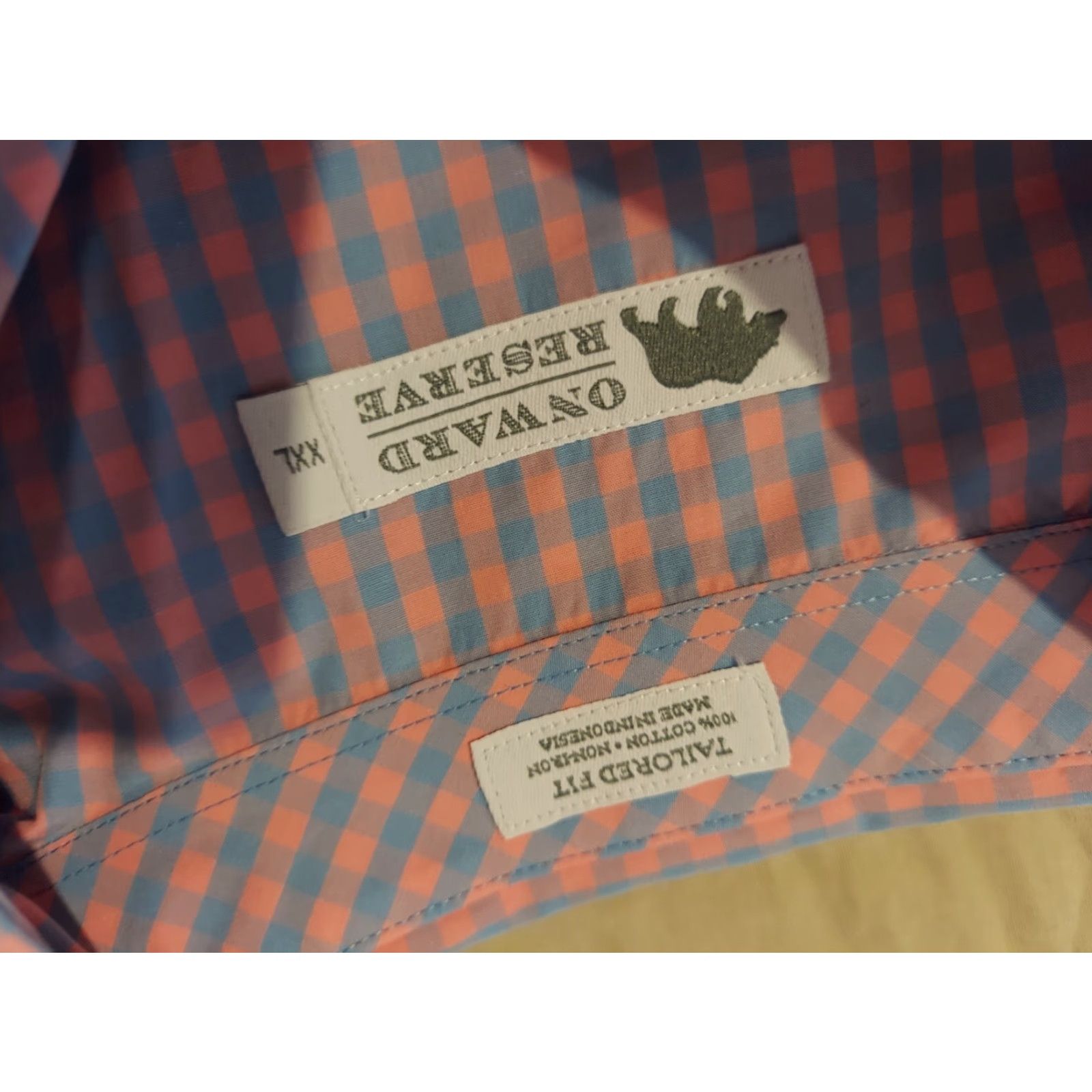 Vintage ONWARD RESERVE Dress Shirt 2XL Pink Cotton Button-Up Long Sleeve Mens Women? (Gender not specified) Size 48R - 3 Thumbnail