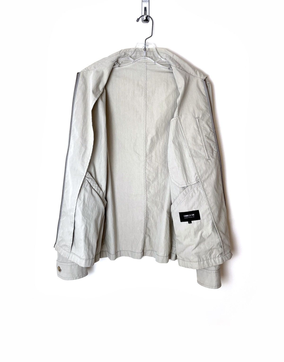 Japanese Brand Comme Ça Ism Minimal Zip Jacket Size US L / EU 52-54 / 3 - 4 Thumbnail