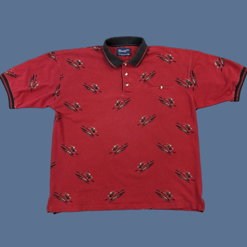 Wrangler Vintage Wrangler Polo Shirt Mens XXL Red Bull Rider Print Western Rodeo 90s Polo Shirt Mens XXL Red Bull Rider Print Western Rodeo 90s Size US XXL / EU 58 / 5 - 1 Thumbnail