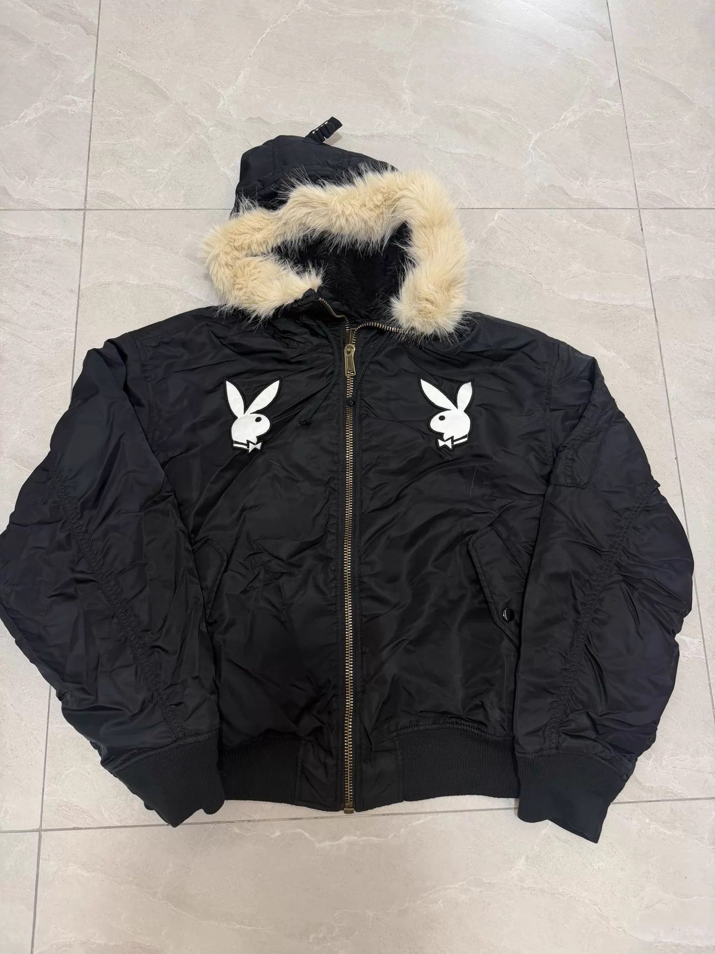 Playboy × Supreme Supreme Playboy Hooded MA-1 | Grailed