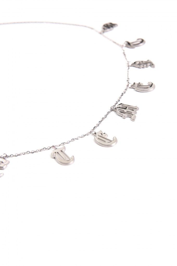Vetements Gothic Letters Logo Necklace Size ONE SIZE - 2 Thumbnail