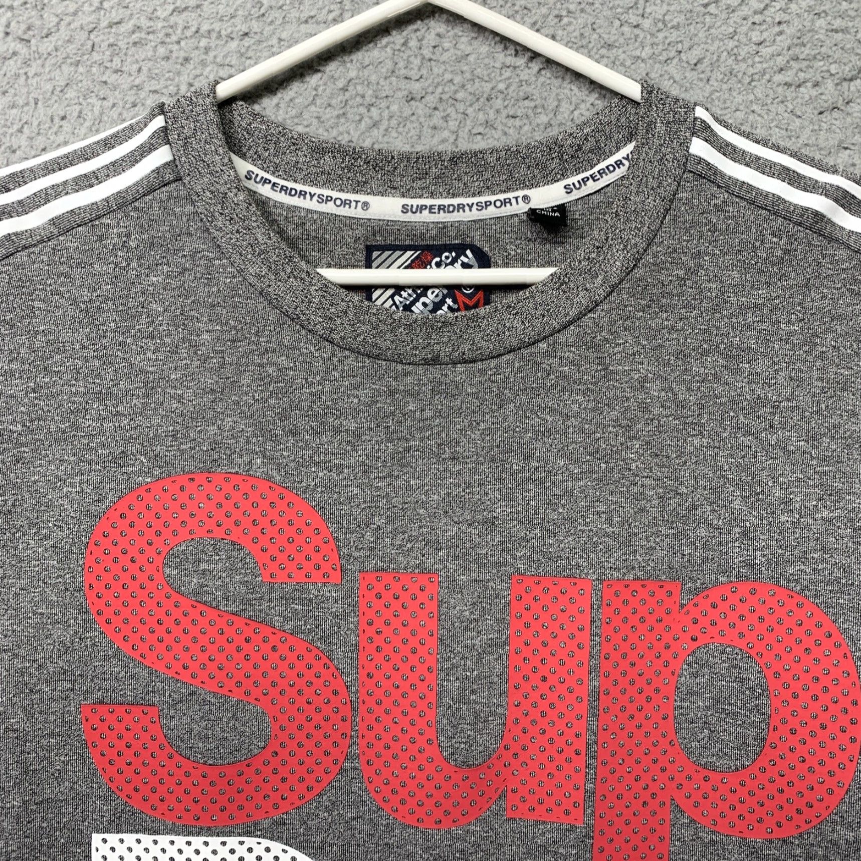 Superdry Superdry Sweatshirt Athletic Co Sport Pullover XL Gray Red White Logo Graphic Womens Size XL / US 12-14 / IT 48-50 - 2 Thumbnail