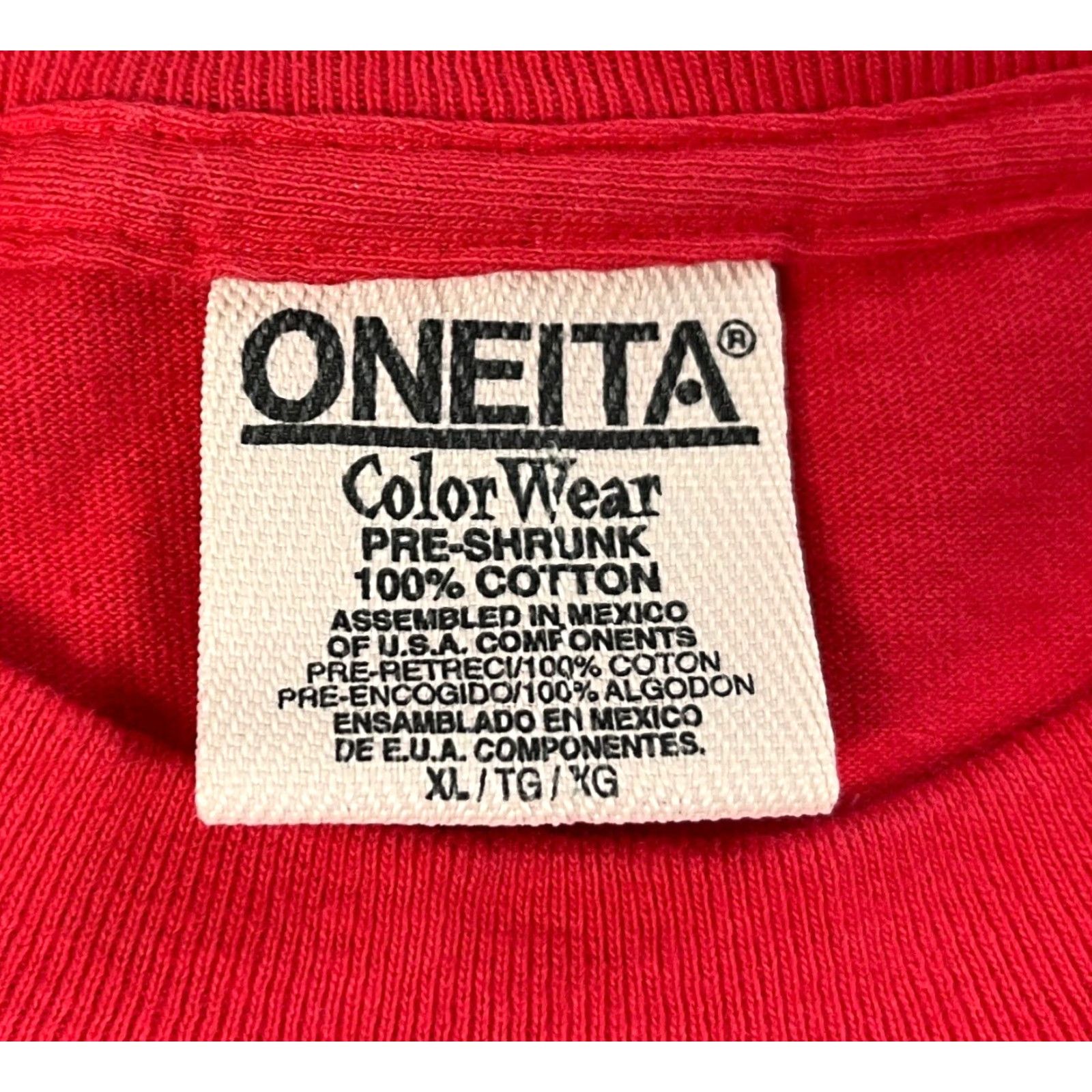 Vintage VINTAGE Nantucket Big Hed Designs Oneita T-Shirt XL Pink Unisex Adults 90s 90s Nature Short Sleeve Crew Neck Single Stitch Mens Womens Boys Girls Size US XL / EU 56 / 4 - 6 Thumbnail