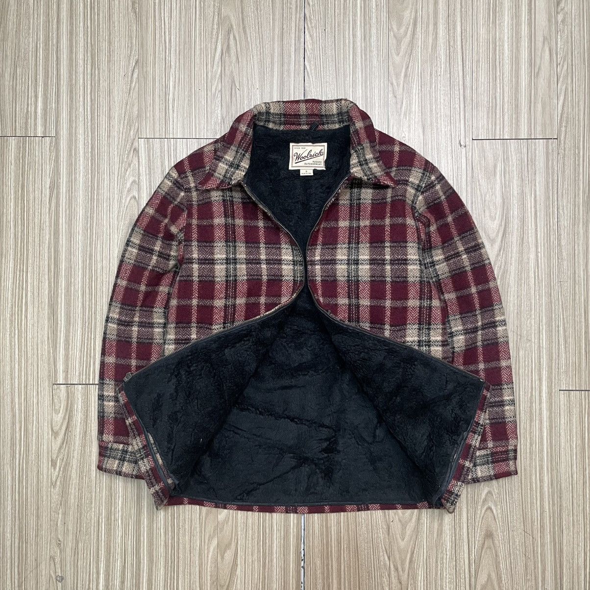 Woolrich Woolen Mills 90’s Woolrich Plaid Sherpa Jacket Size US M / EU 48-50 / 2 - 6 Thumbnail