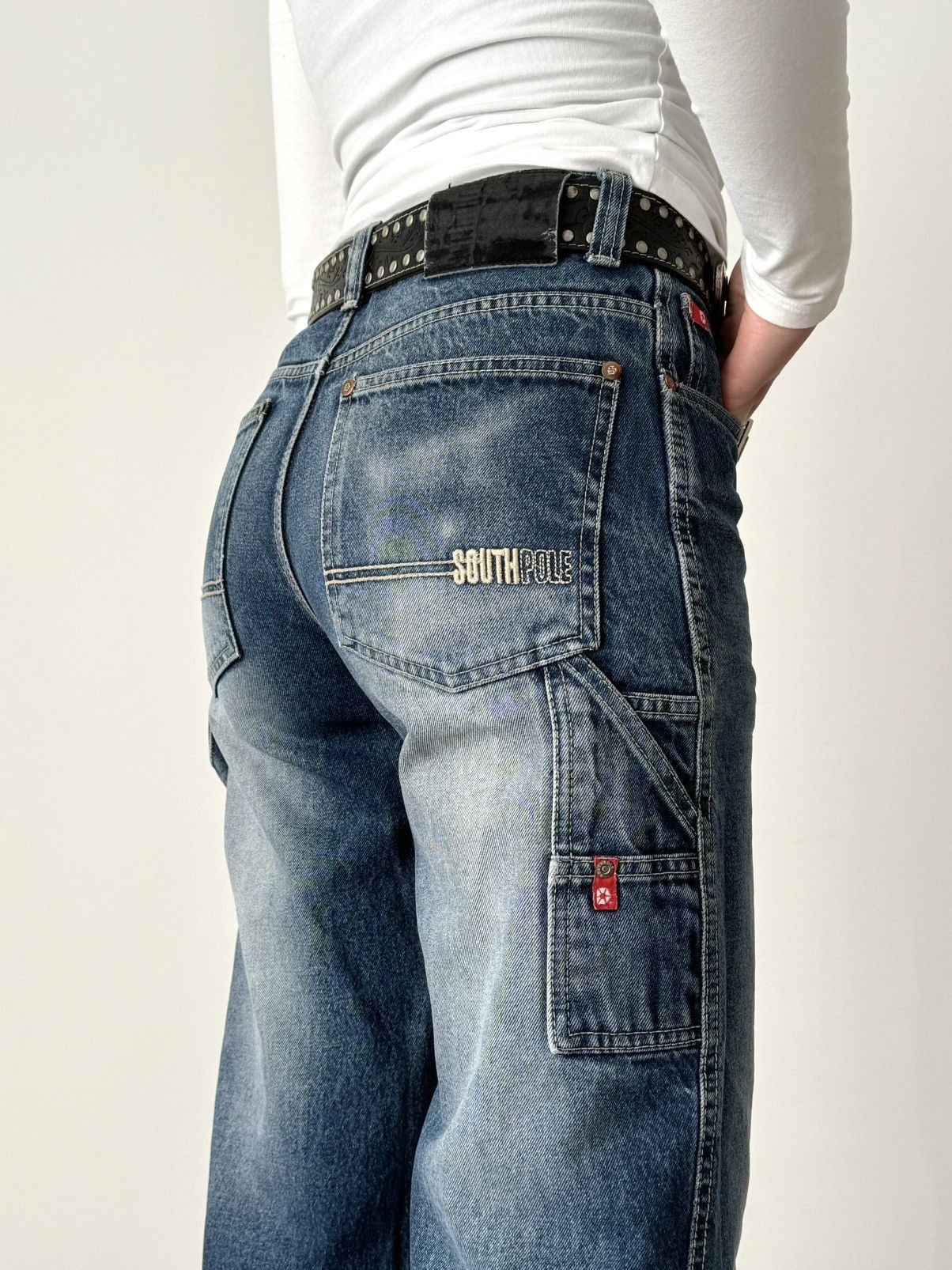 Southpole × Vintage Vintage Y2K Southpole Women's Carpenter Skate Jeans Pants Size 34" / US 12 / IT 48 - 2 Thumbnail