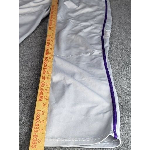 Nike Nike Baseball Performance Pants Men Snap Sz L Gray Purple Co Size US 38 / EU 54 - 3 Thumbnail