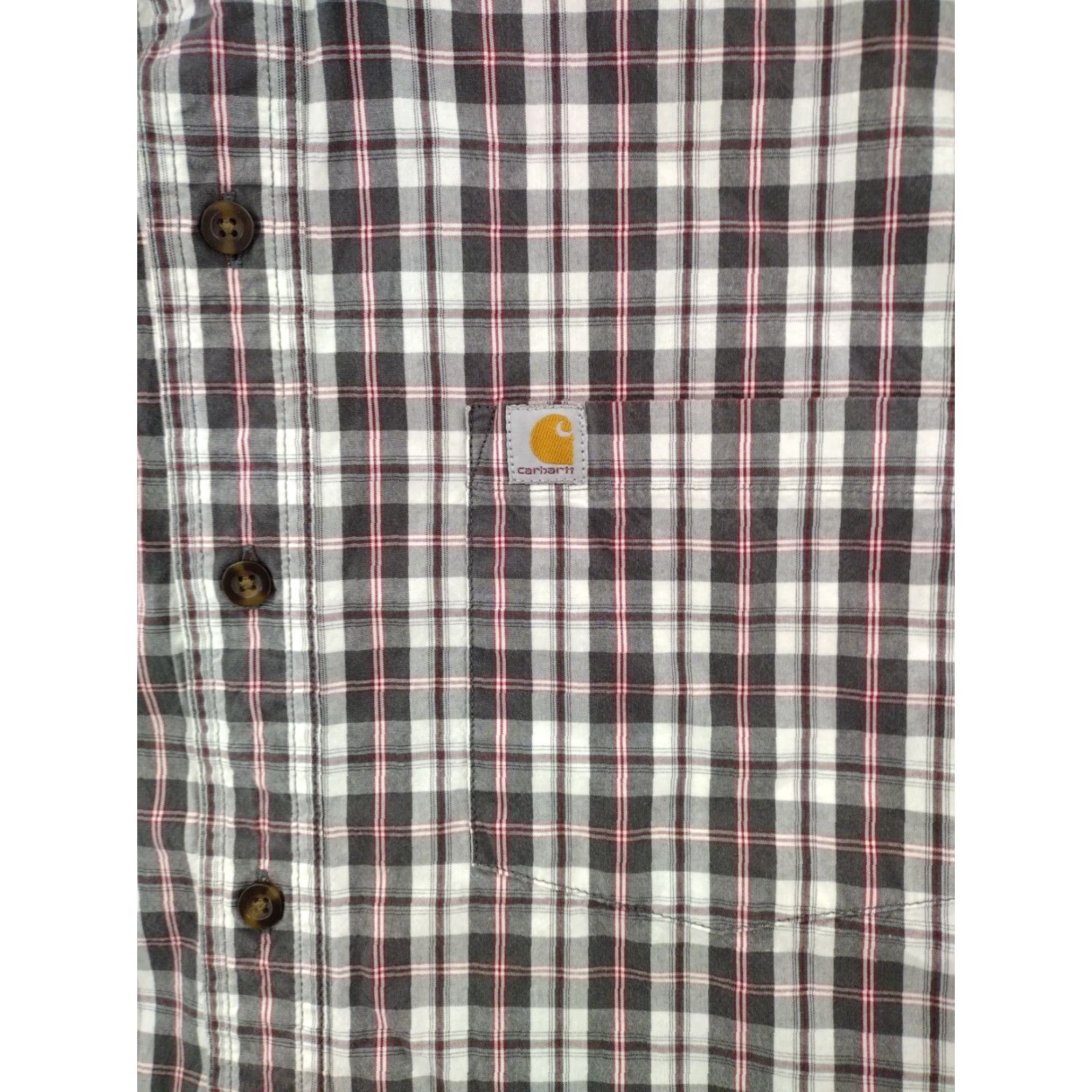 Carhartt Carhartt Shirt Mens Large Multicolor COTTON Short Sleeve Button Up Plaid Size US L / EU 52-54 / 3 - 2 Thumbnail
