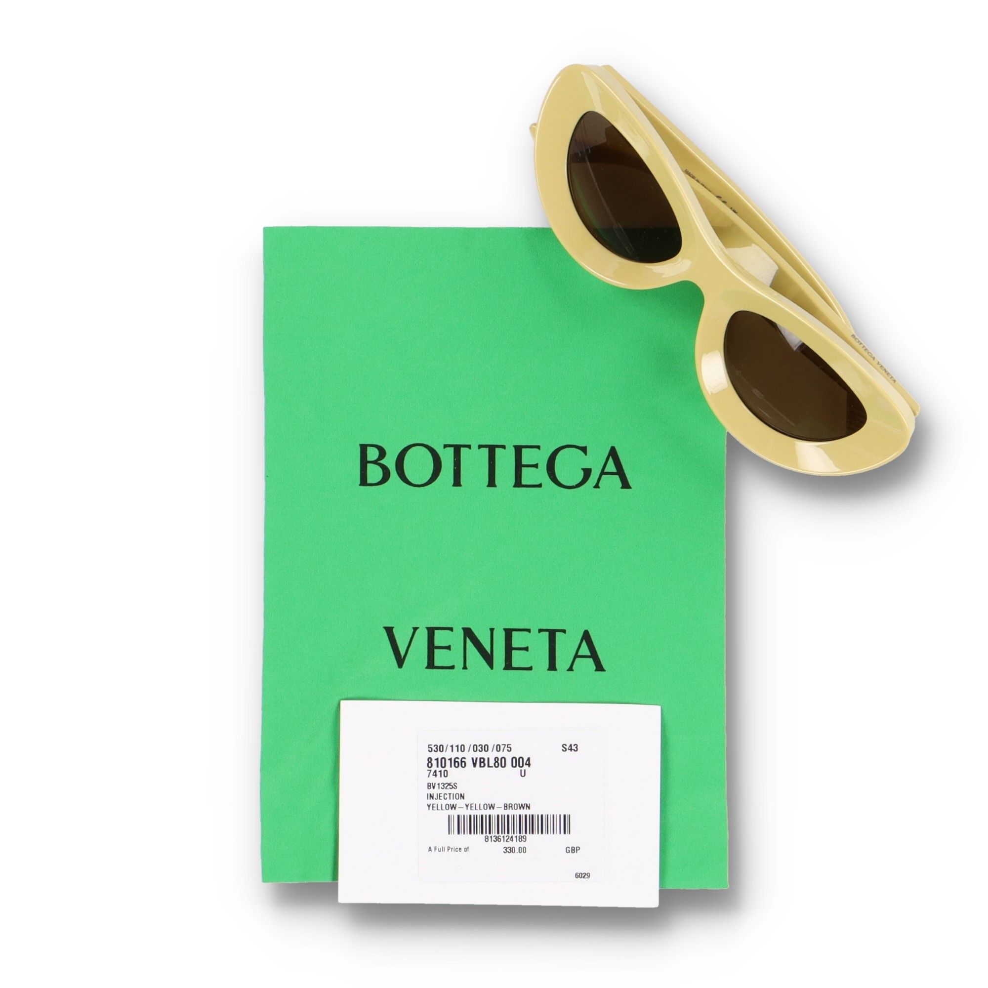 Bottega Veneta Yellow BV1325S Injection Cat Eye Sunglasses Size ONE SIZE - 9 Thumbnail