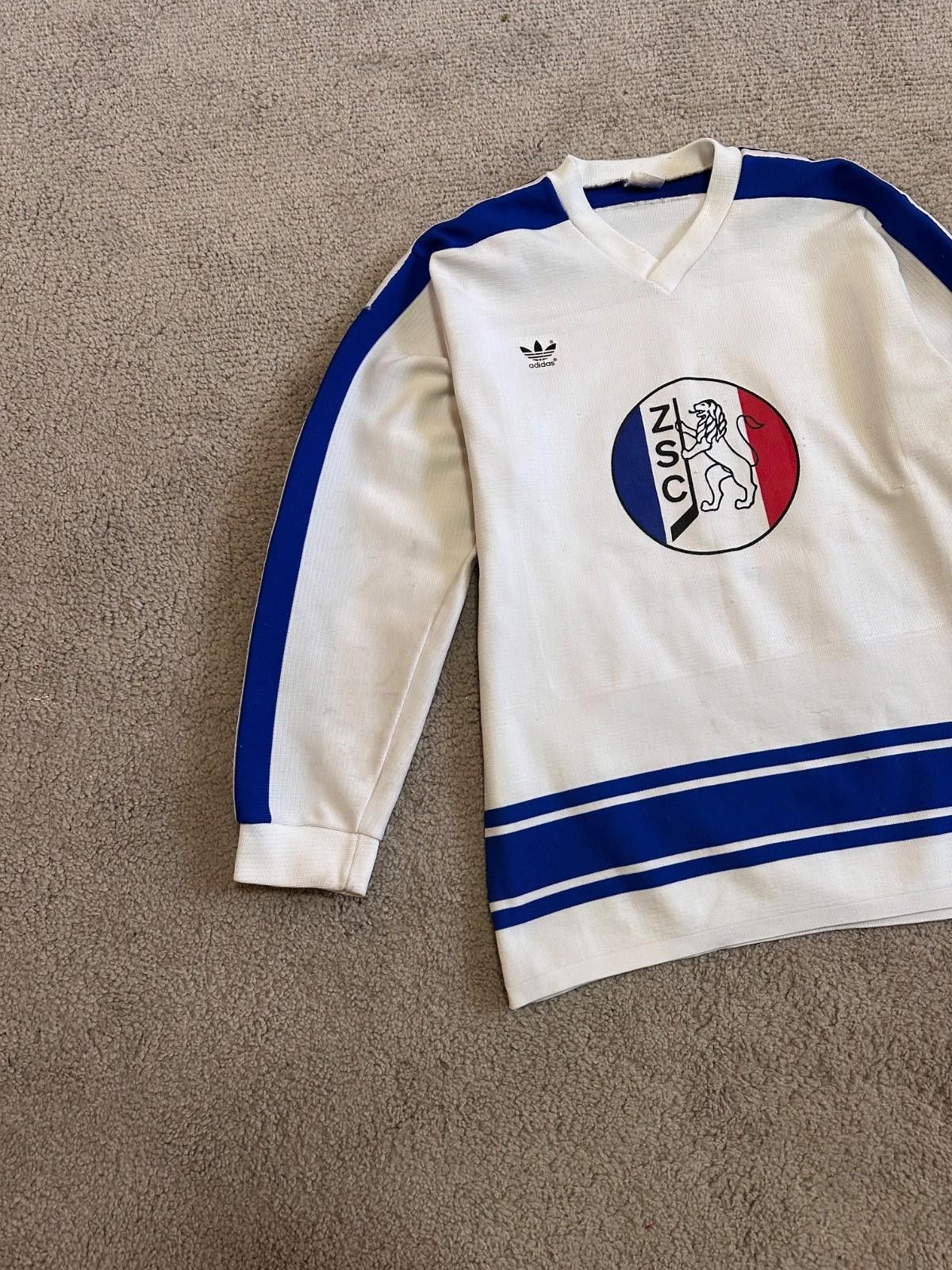 Adidas VINTAGE ZSC LIONS 1980 #15 SAVARD ICE HOCKEY JERSEY Size US XL / EU 56 / 4 - 2 Thumbnail